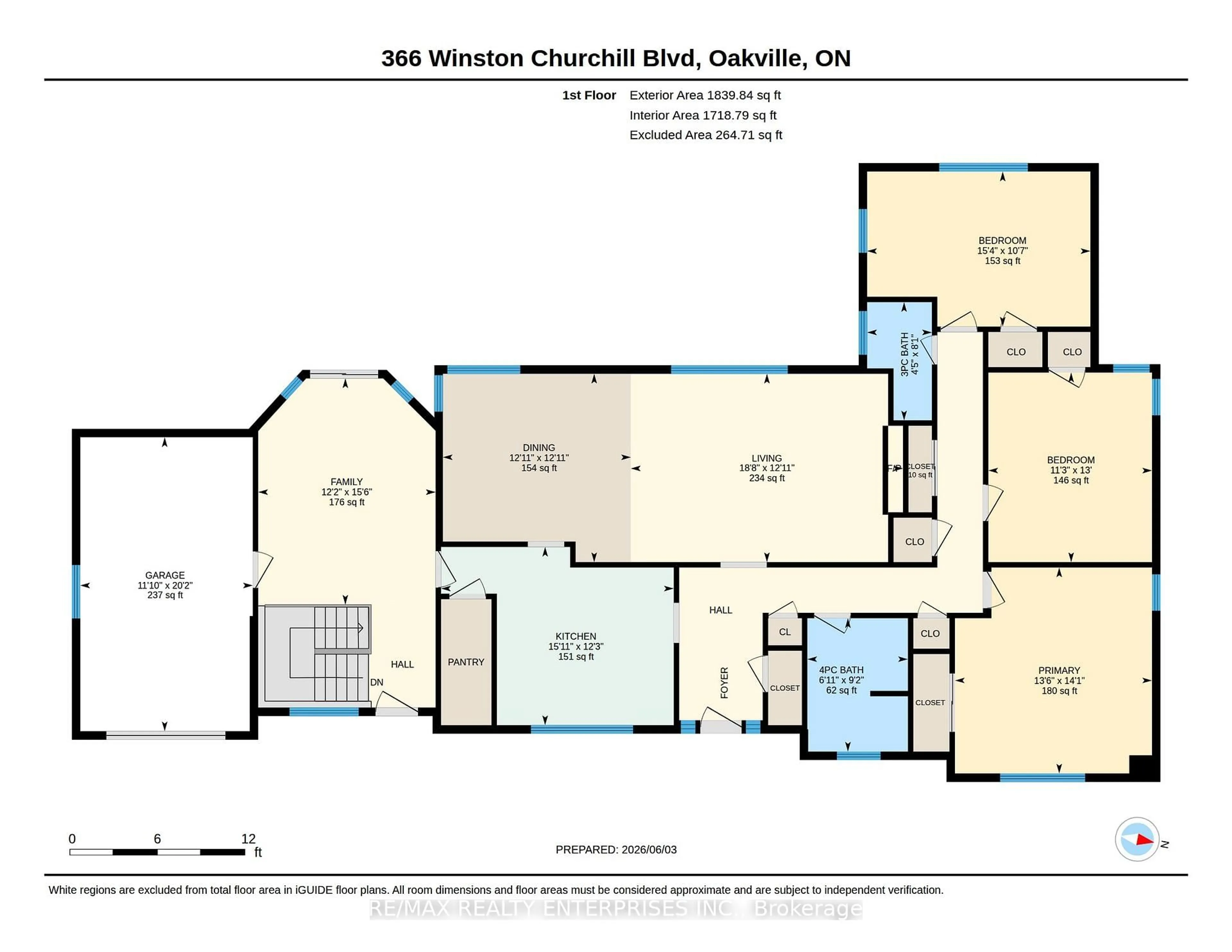 Floor plan for 366 Winston Churchill Blvd, Oakville Ontario L6J 7X2