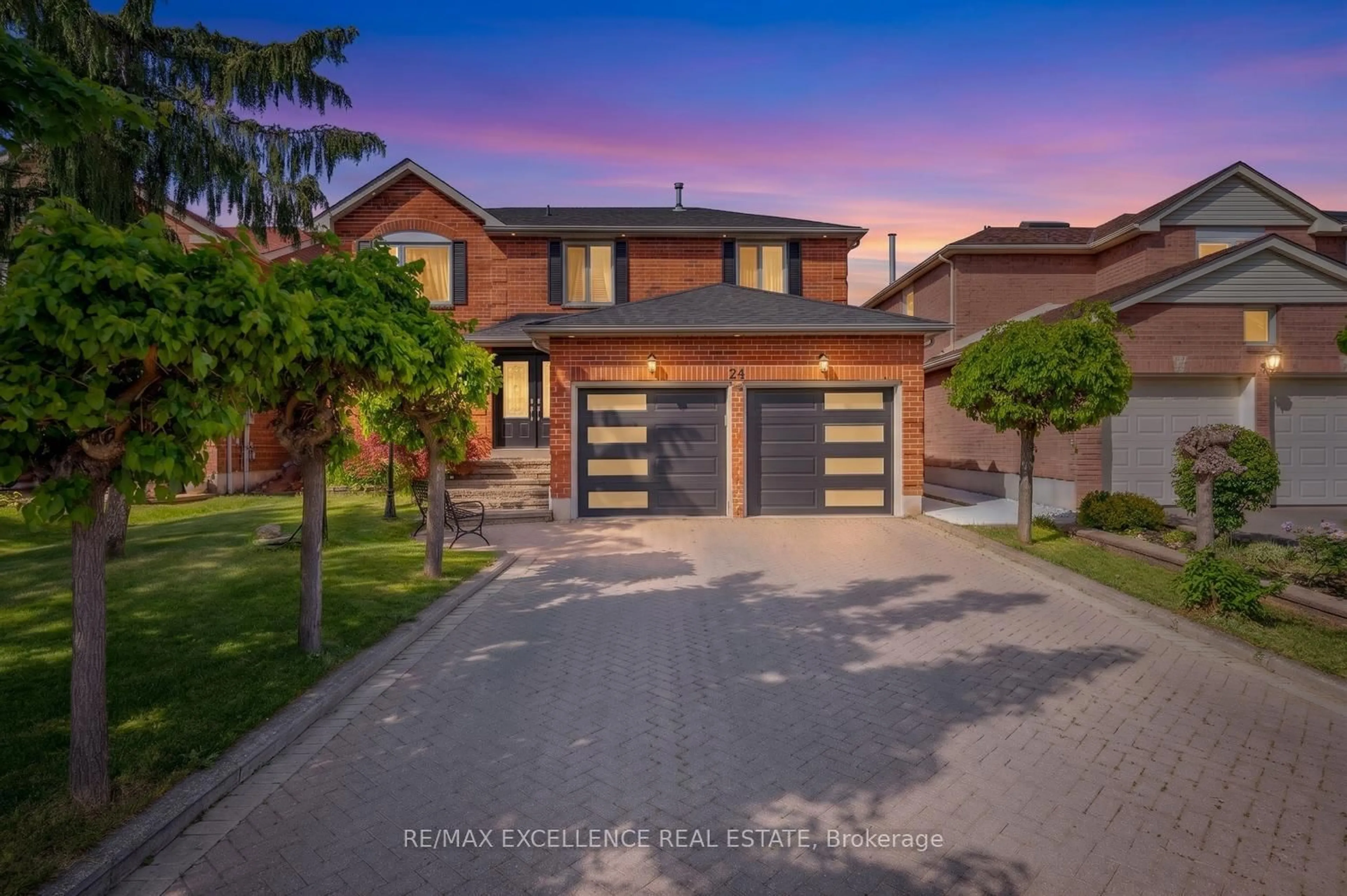 Home with brick exterior material, street for 24 Lilly Cres, Brampton Ontario L6Y 3K3