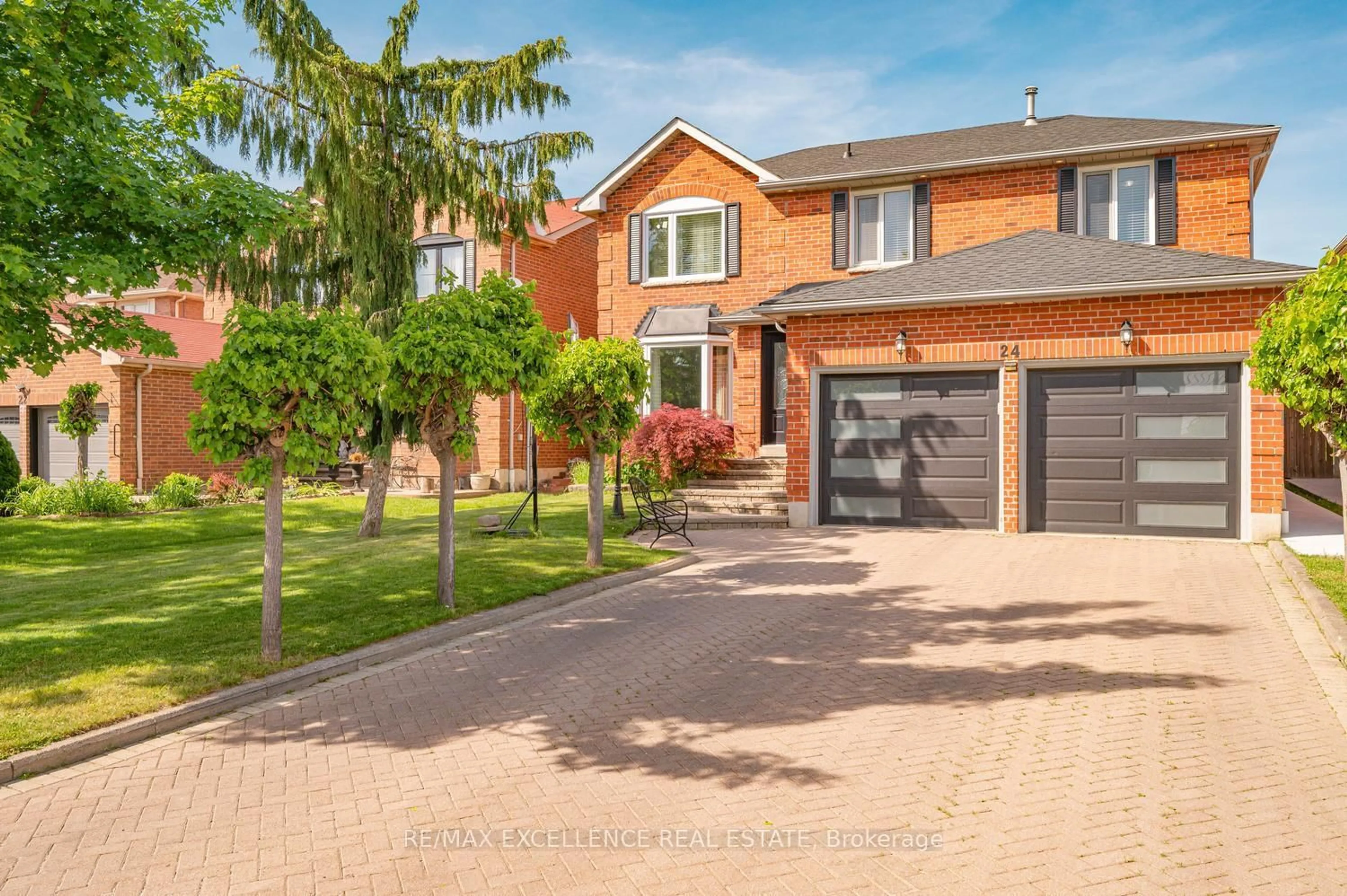Home with brick exterior material, street for 24 Lilly Cres, Brampton Ontario L6Y 3K3