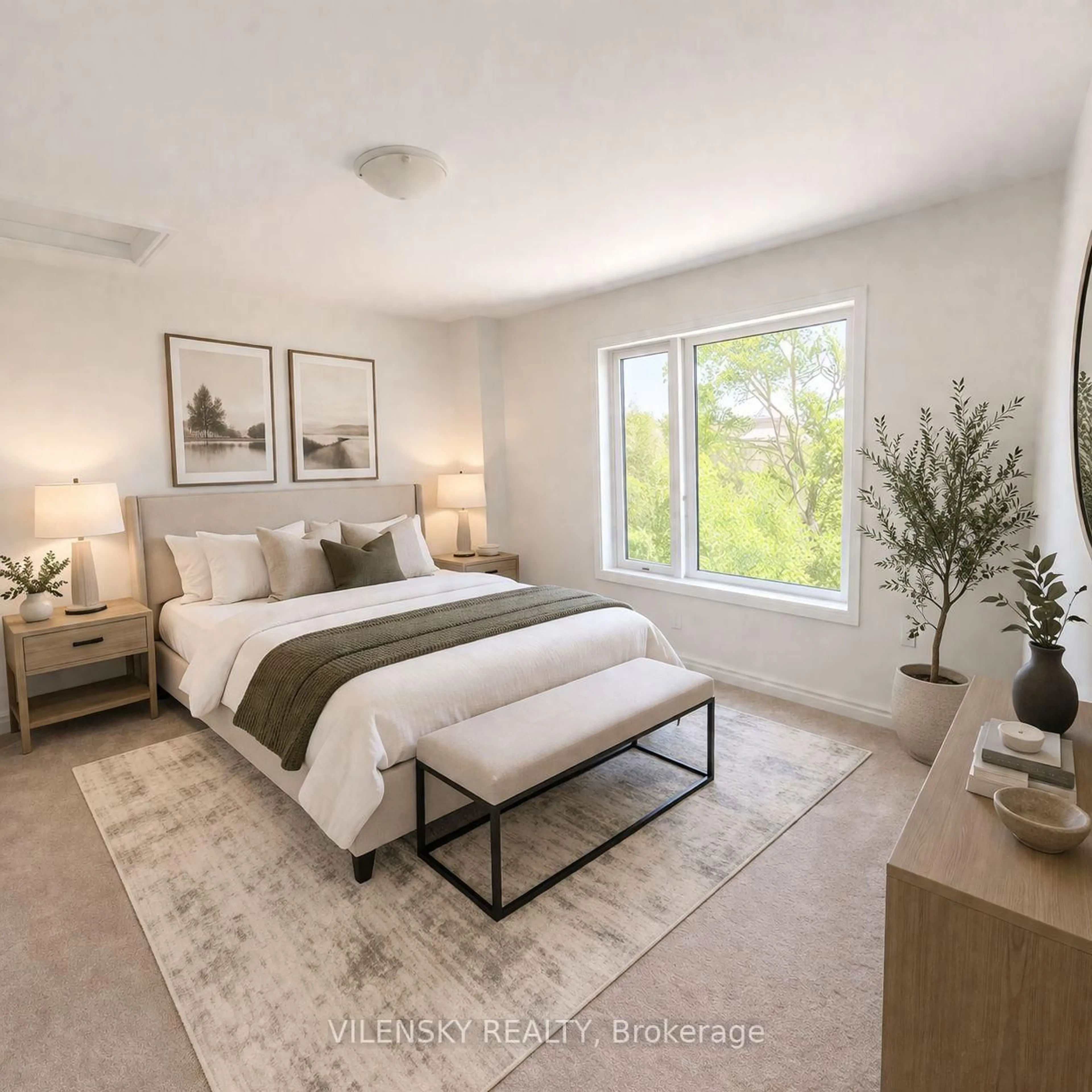Bedroom with bed, unknown for 45 Knotsberry Circ #42, Brampton Ontario L6Y 6G1