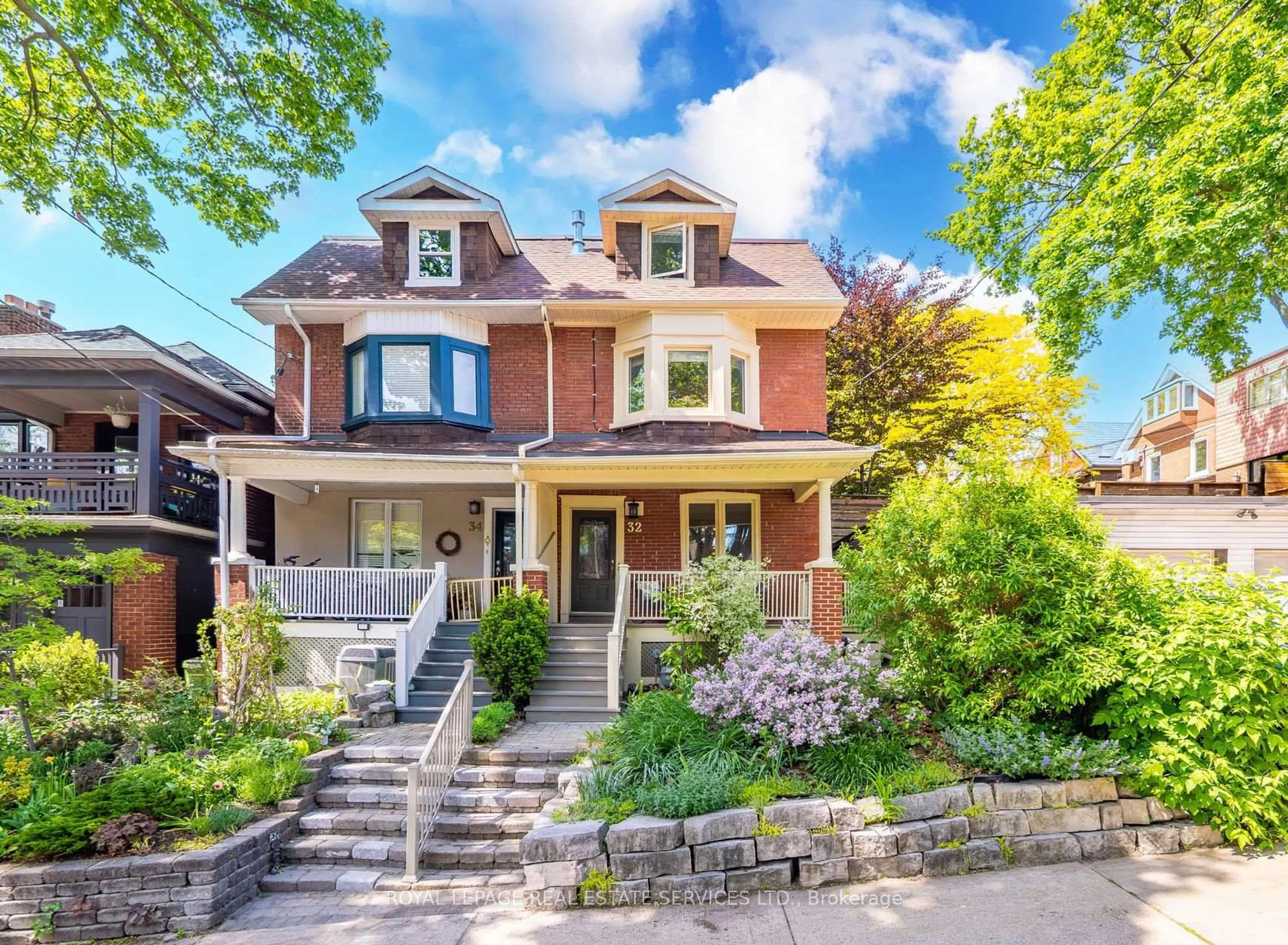 Home with brick exterior material, street for 32 Hillsview Ave, Toronto Ontario M6P 1J5