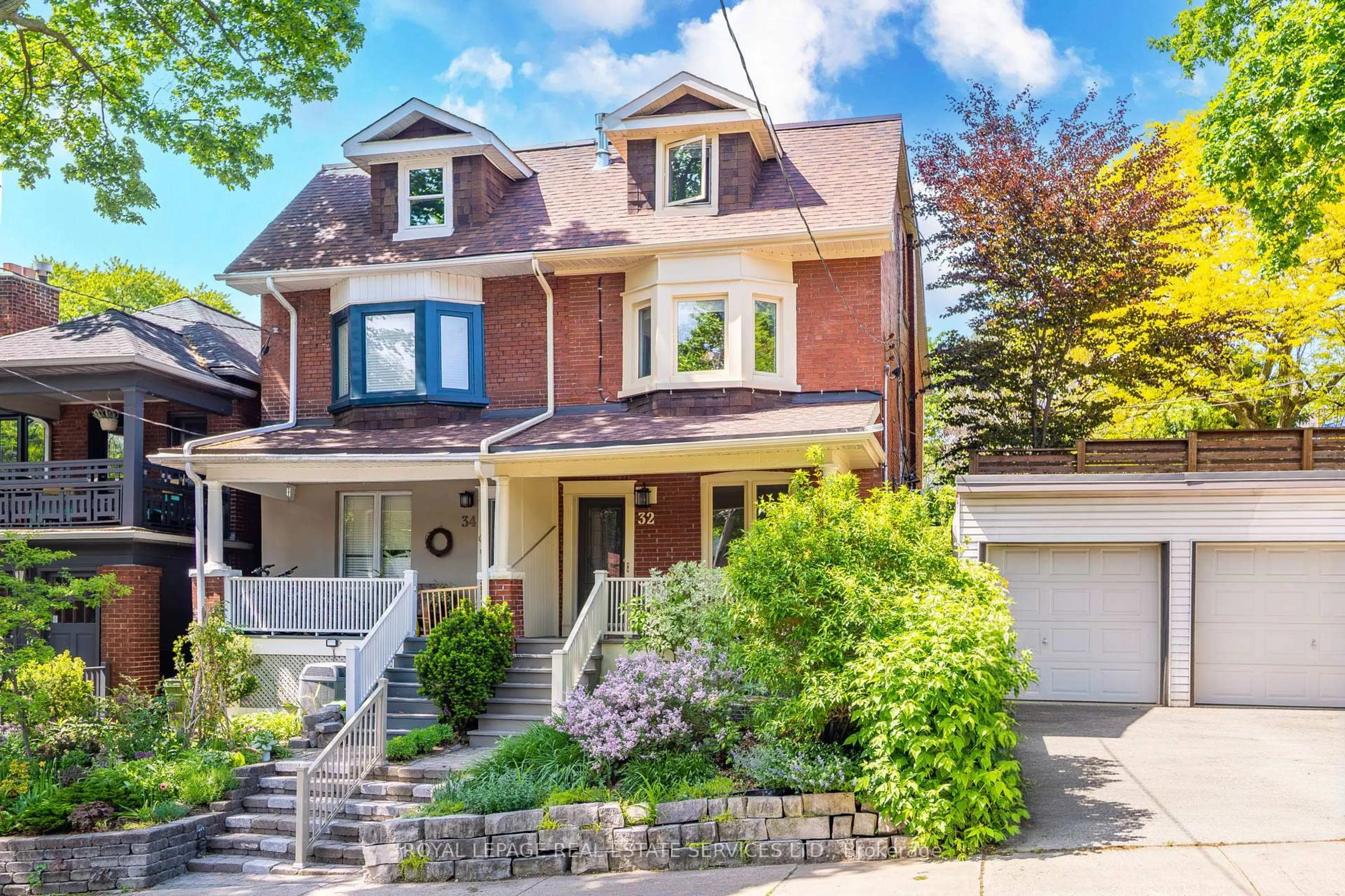 Home with brick exterior material, street for 32 Hillsview Ave, Toronto Ontario M6P 1J5