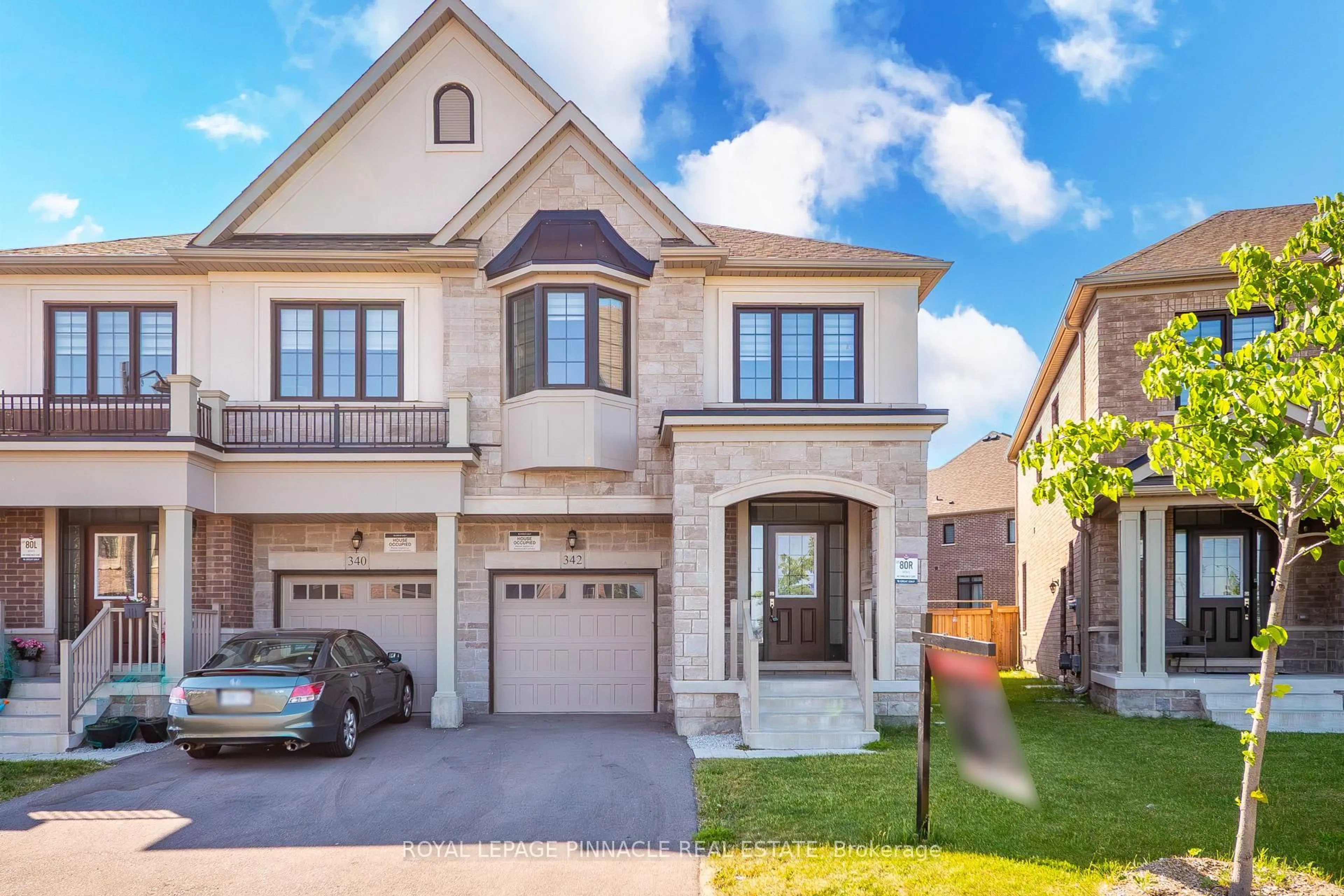 Home with brick exterior material, street for 342 Thimbleweed Crt, Milton Ontario L9E 1T2