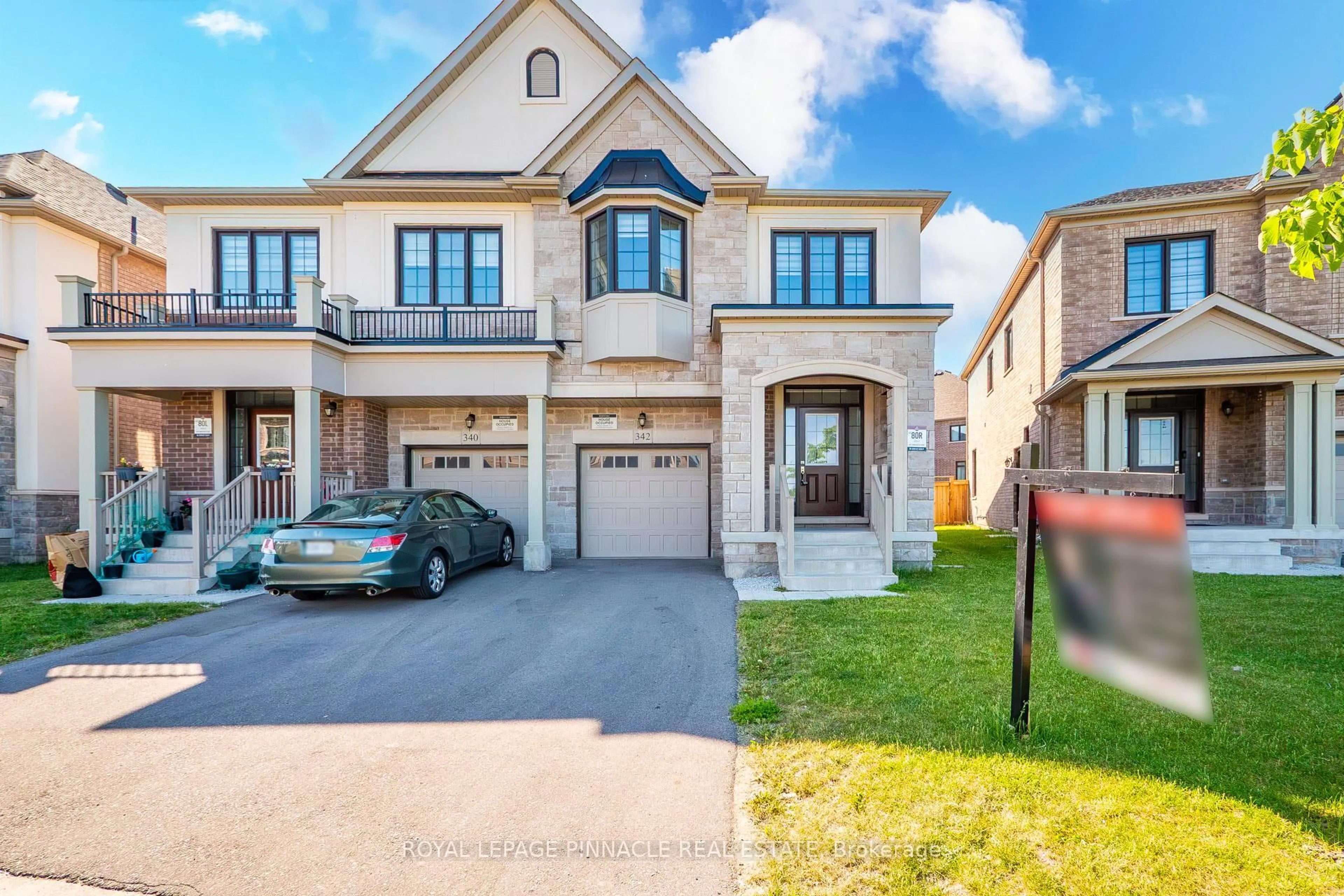 Home with brick exterior material, street for 342 Thimbleweed Crt, Milton Ontario L9E 1T2