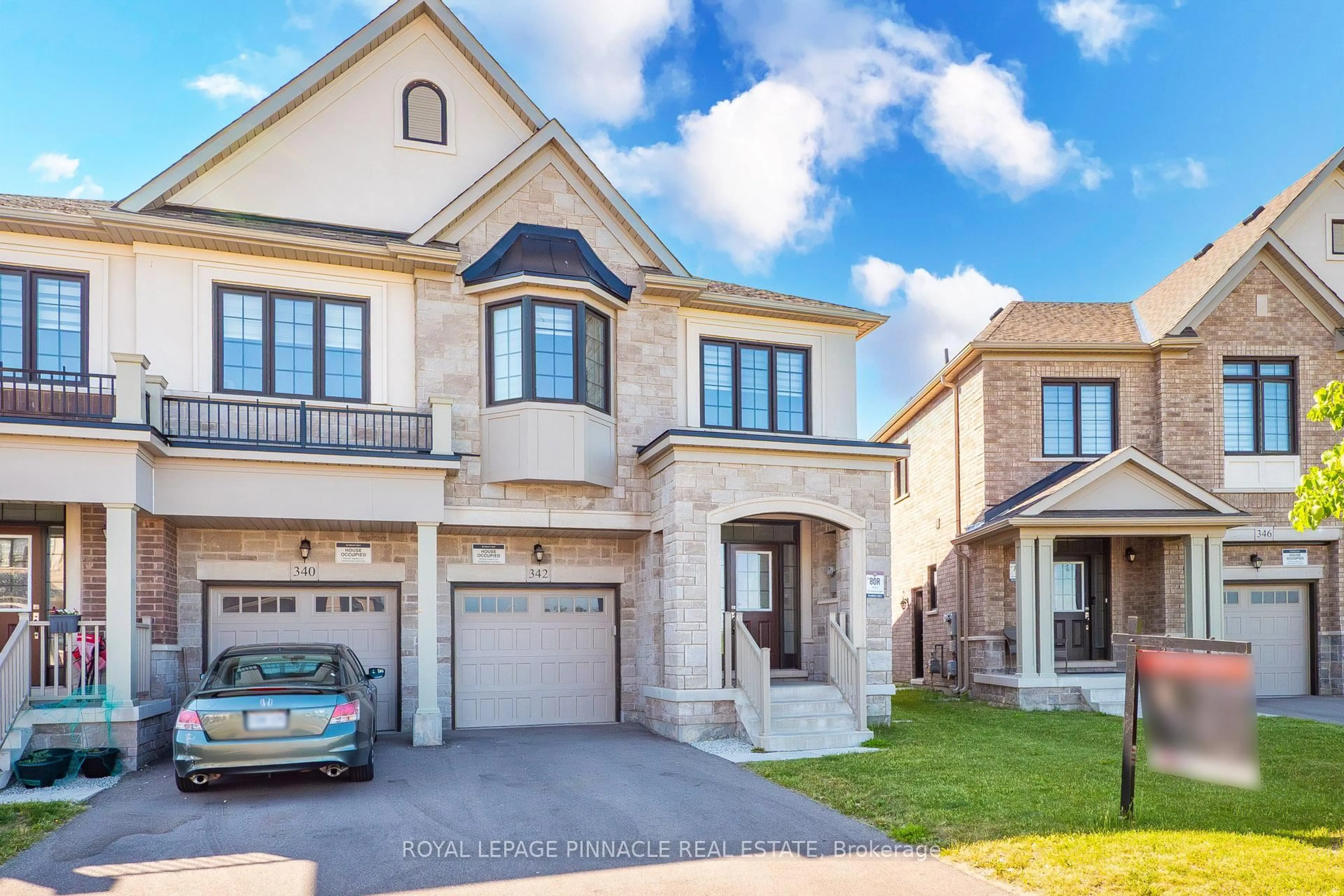 Home with brick exterior material, street for 342 Thimbleweed Crt, Milton Ontario L9E 1T2