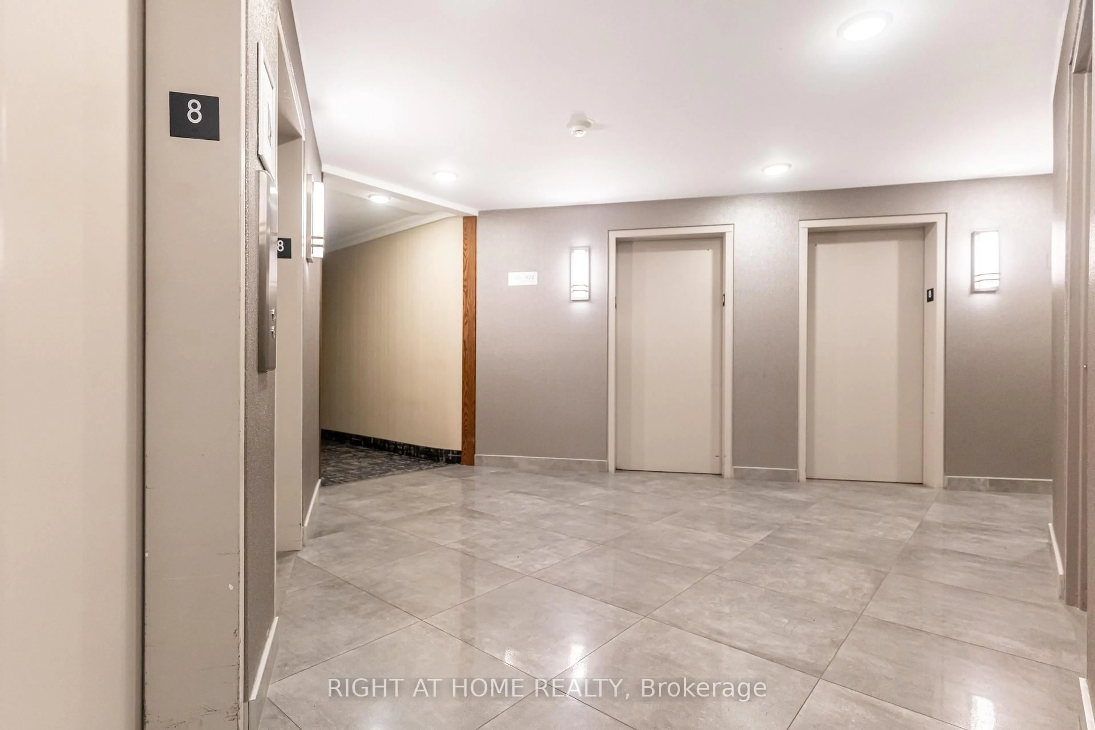 Indoor foyer for 551 The West Mall #802, Toronto Ontario M9C 1G7
