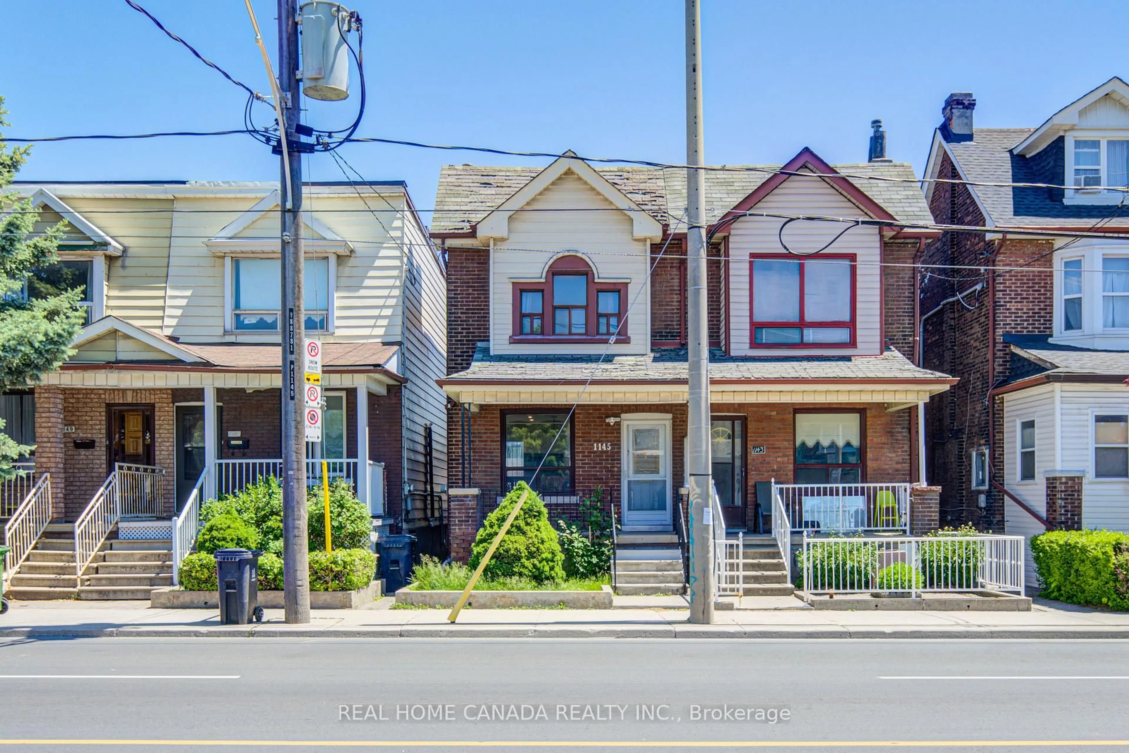 Home with brick exterior material, street for 1145 Dufferin St, Toronto Ontario M6H 4B7