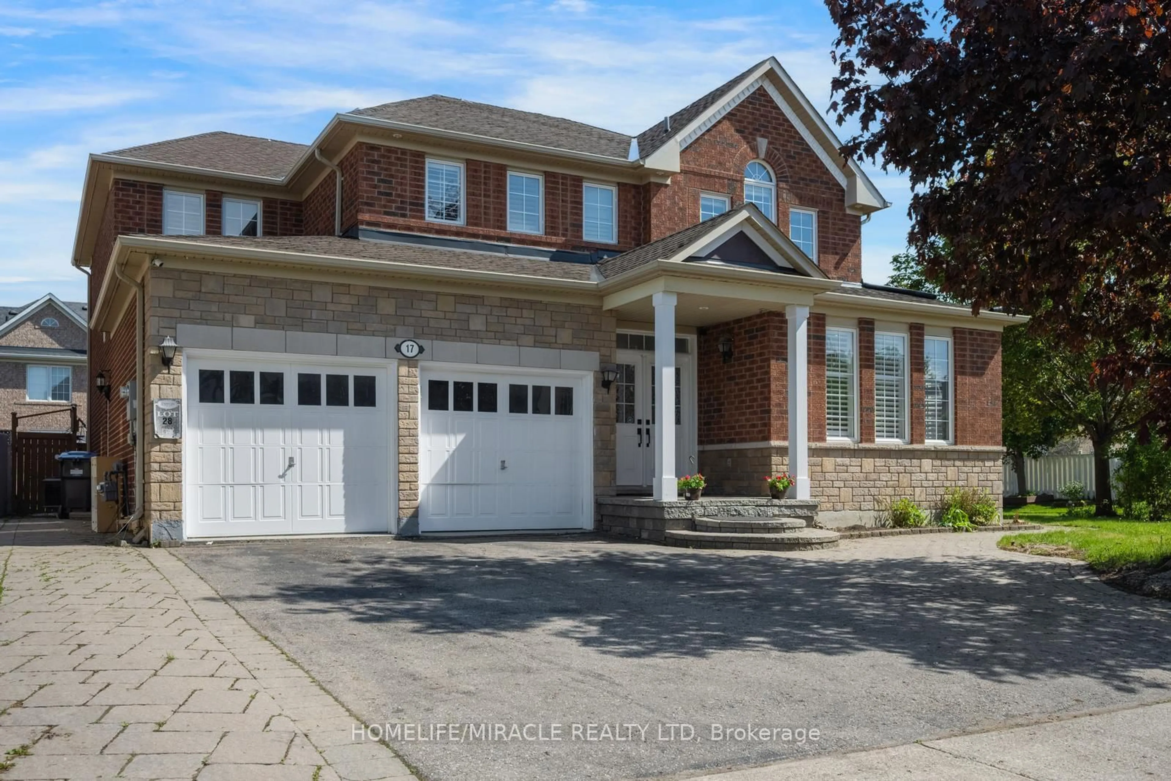 Home with brick exterior material, street for 17 Latania Blvd, Brampton Ontario L6P 1S8