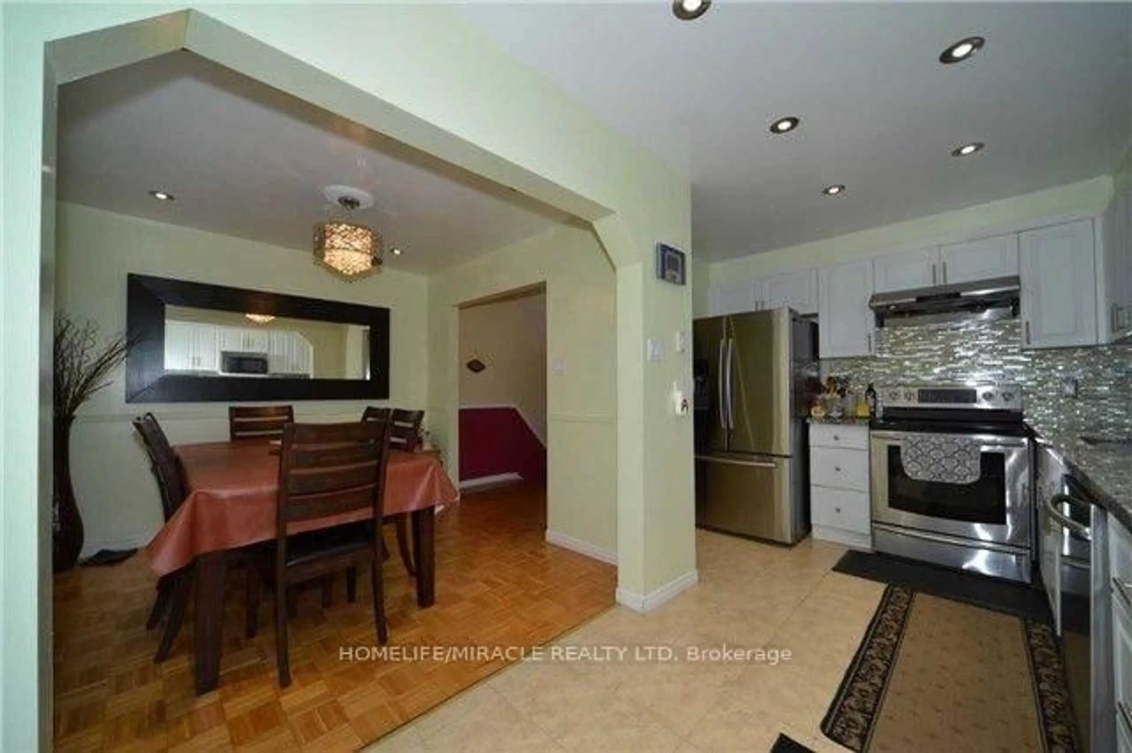 Dining room, ceramic/tile floor for 6444 Finch Ave #194, Toronto Ontario M9V 1T4