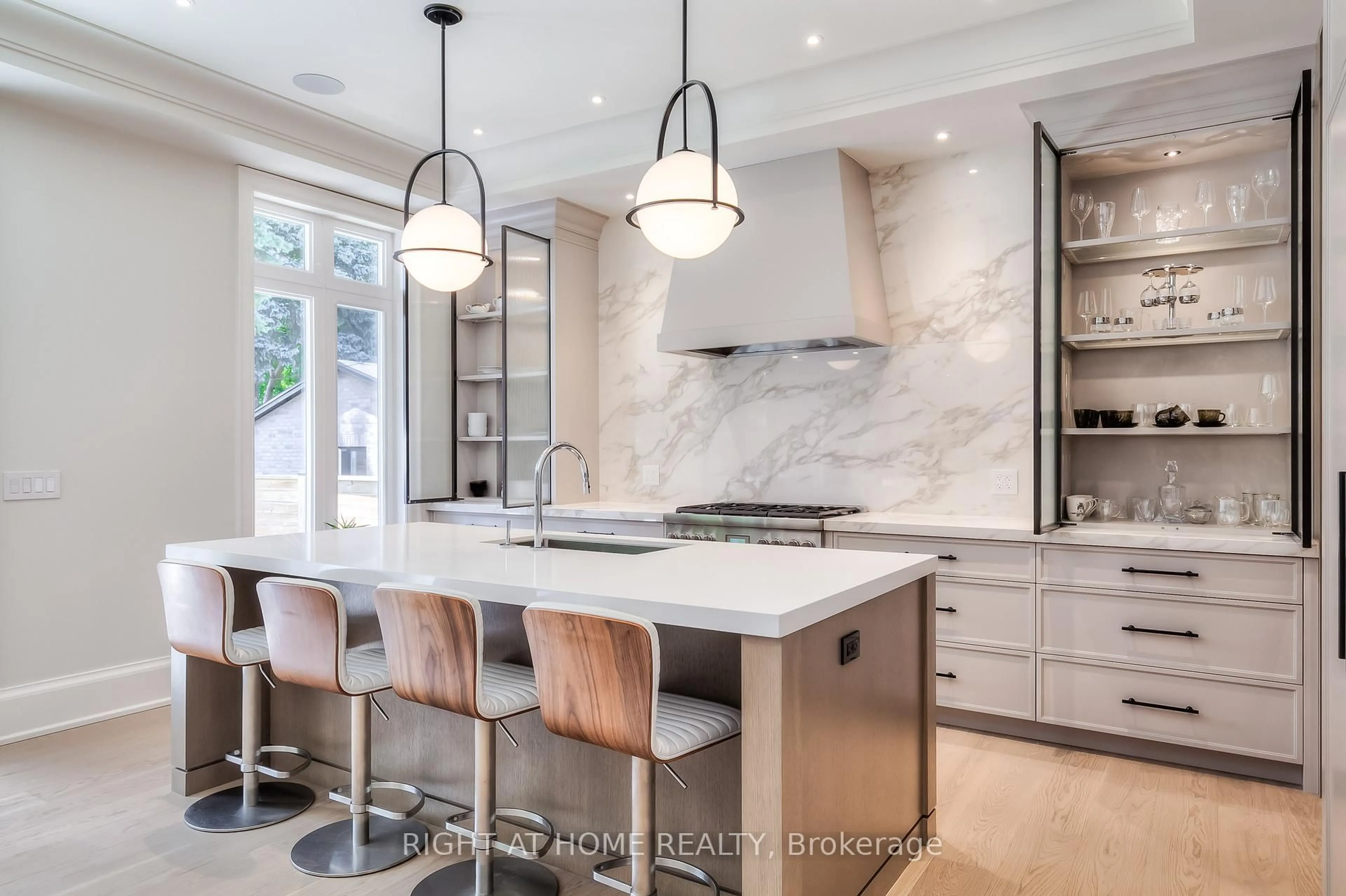 Contemporary kitchen, ceramic/tile floor for 124 Shaver Ave, Toronto Ontario M9B 4N8