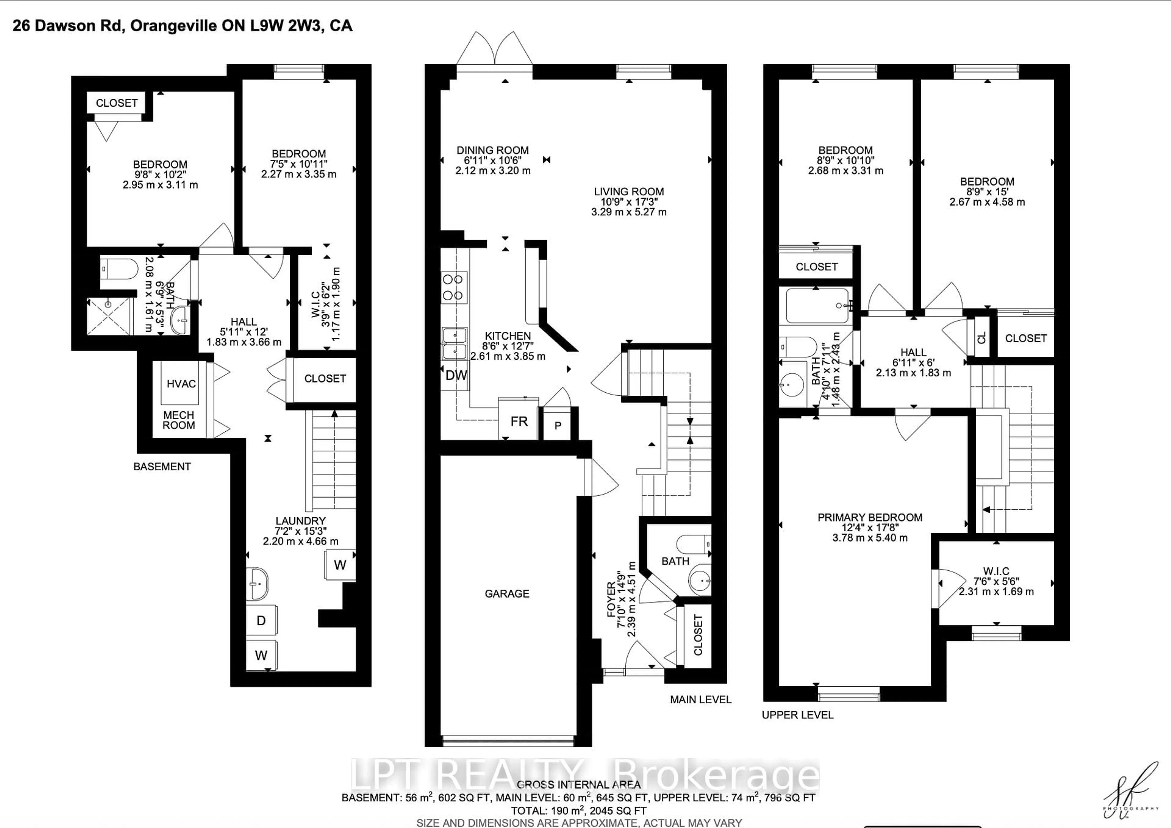 Floor plan for 30 Dawson Rd, Orangeville Ontario L9W 2W3