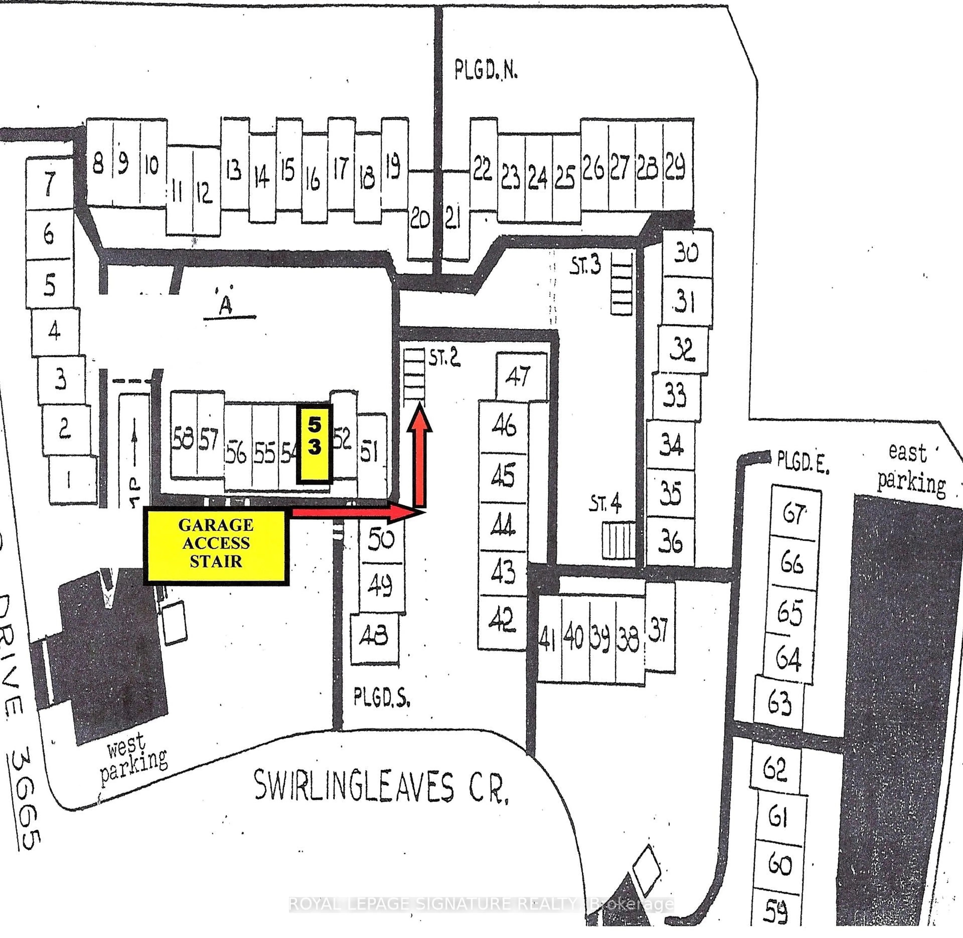 Floor plan for 3665 Flamewood Dr #53, Mississauga Ontario L4Y 3P5