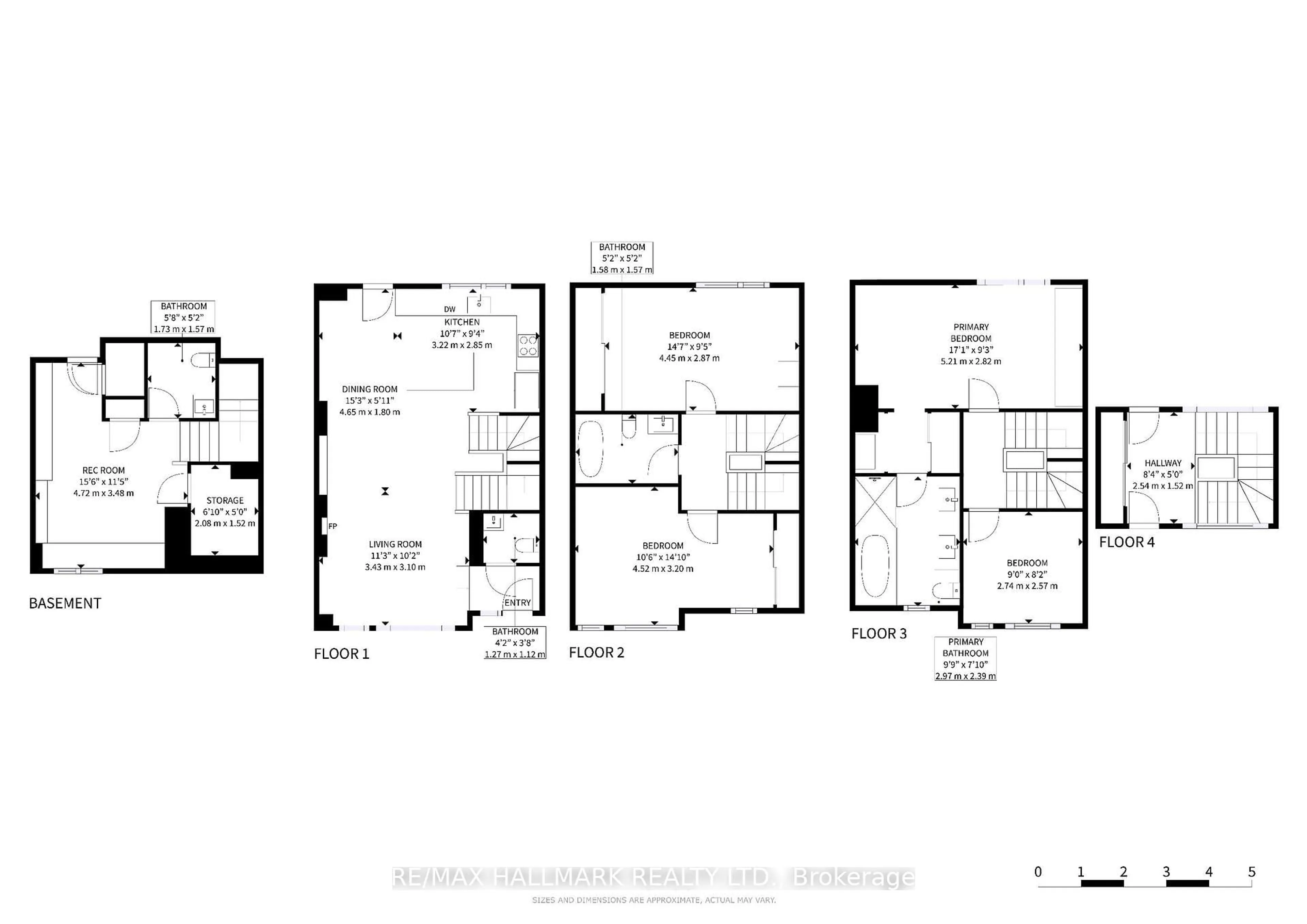 Floor plan for 26 Caroline Carpenter Grve, Toronto Ontario M3K 0B1