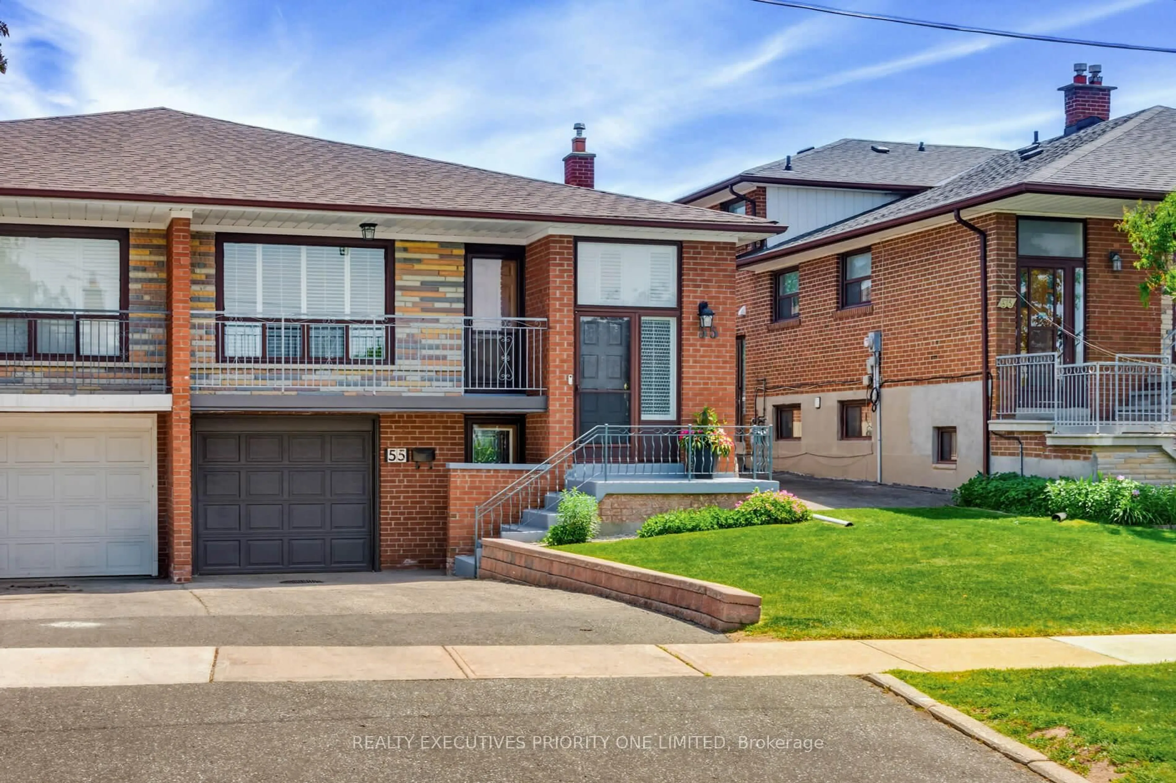 Home with brick exterior material, street for 55 Picaro Dr, Toronto Ontario M3N 2B6