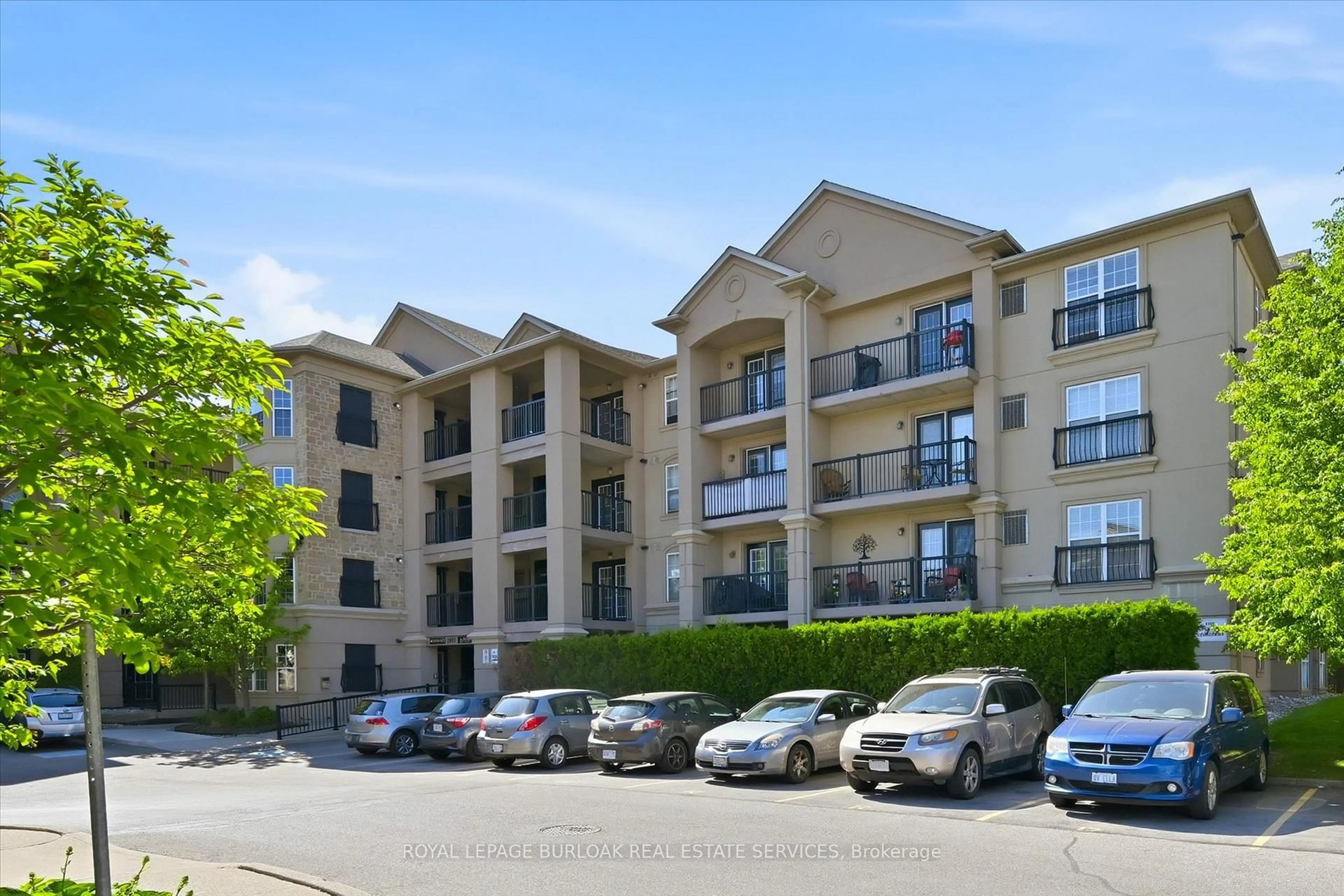 A pic from outside/outdoor area/front of a property/back of a property/a pic from drone, unknown for 2085 Appleby Line #107, Burlington Ontario L7L 7H4