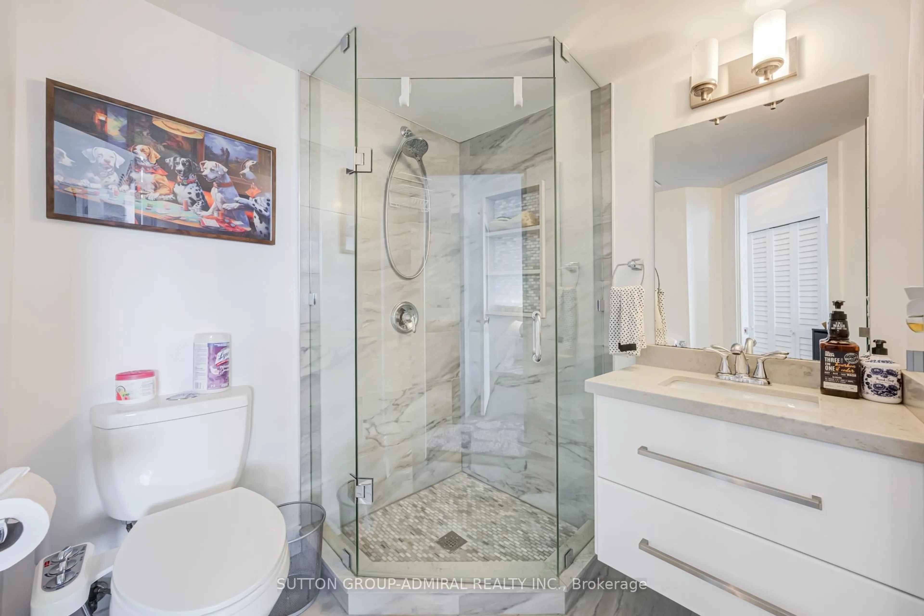 Contemporary bathroom, ceramic/tile floor for 200 Manitoba St #119, Toronto Ontario M8Y 3Y9