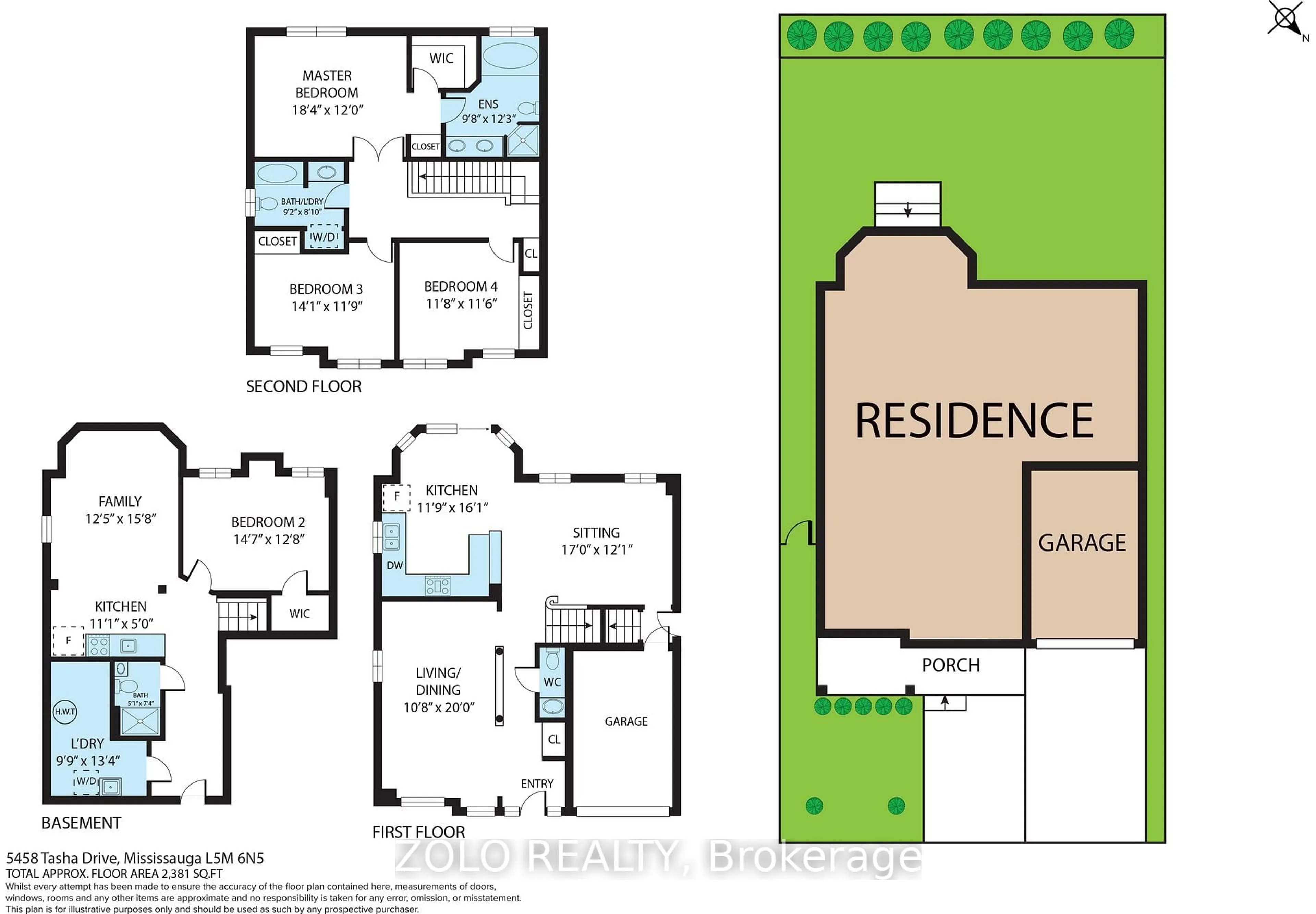 Floor plan for 5458 Tasha Dr, Mississauga Ontario L5M 6N5