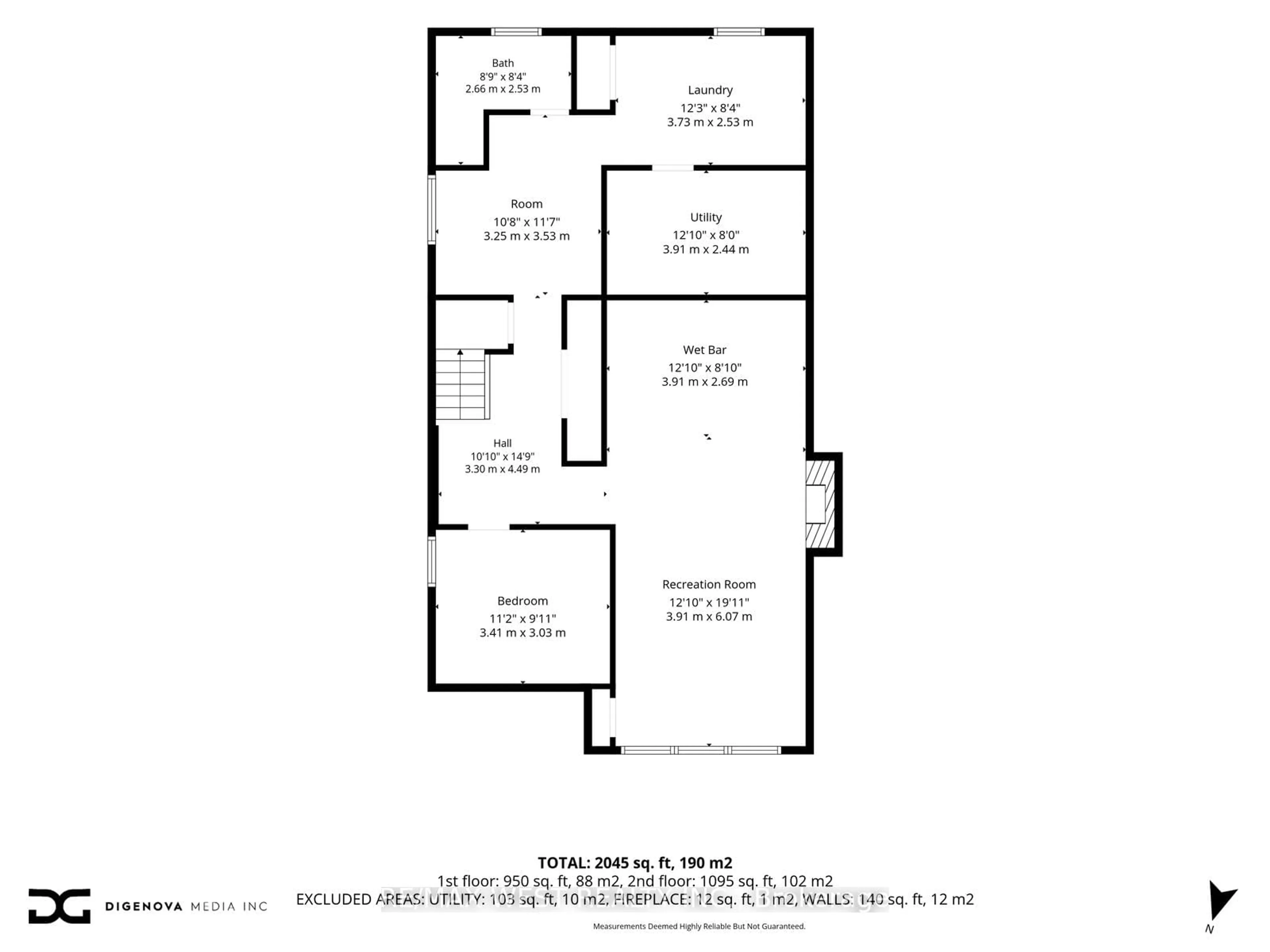 Floor plan for 37 Beaumonde Heights Dr, Toronto Ontario M9V 1V7