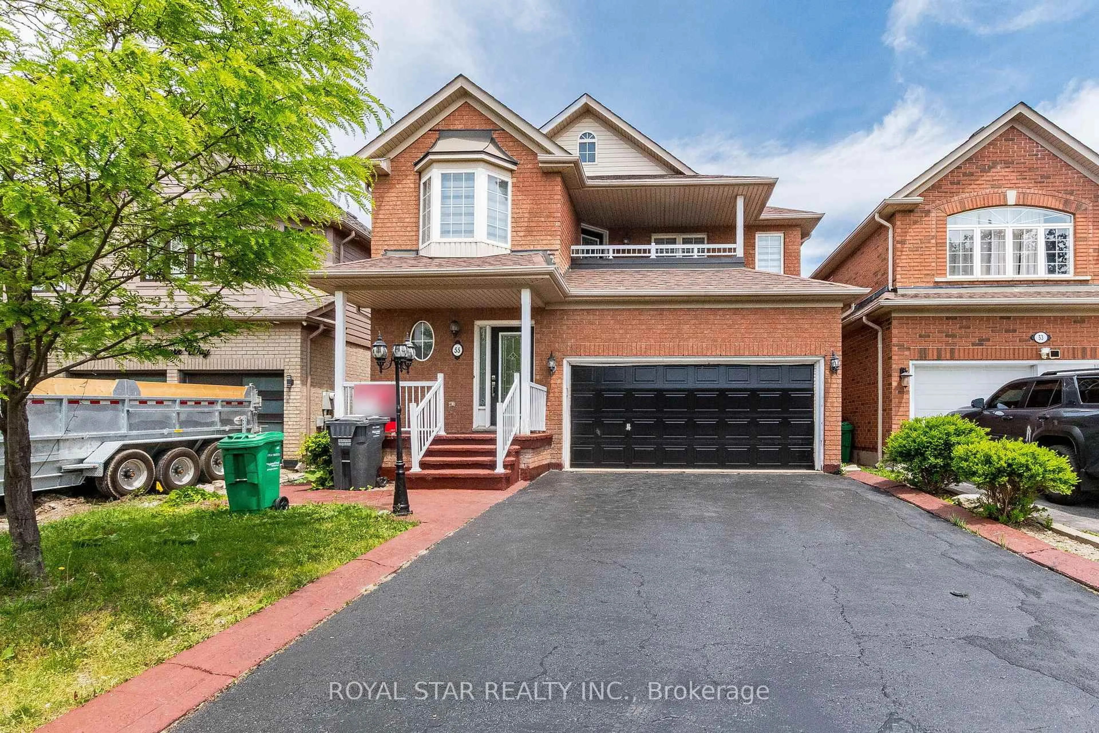 Home with brick exterior material, street for 55 Newark Way, Brampton Ontario L7A 2W8