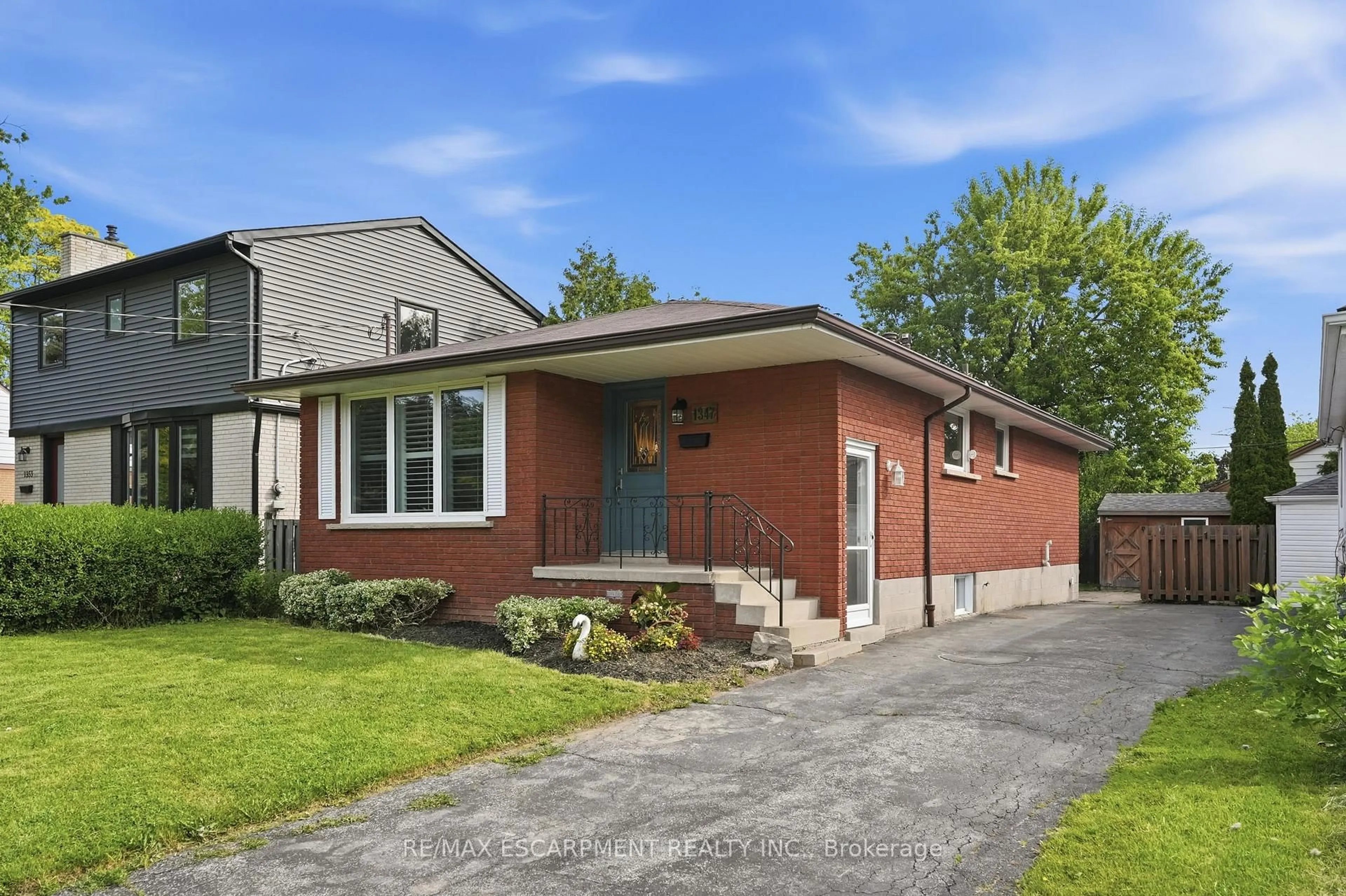 Home with brick exterior material, street for 1347 Fisher Ave, Burlington Ontario L7P 2L7