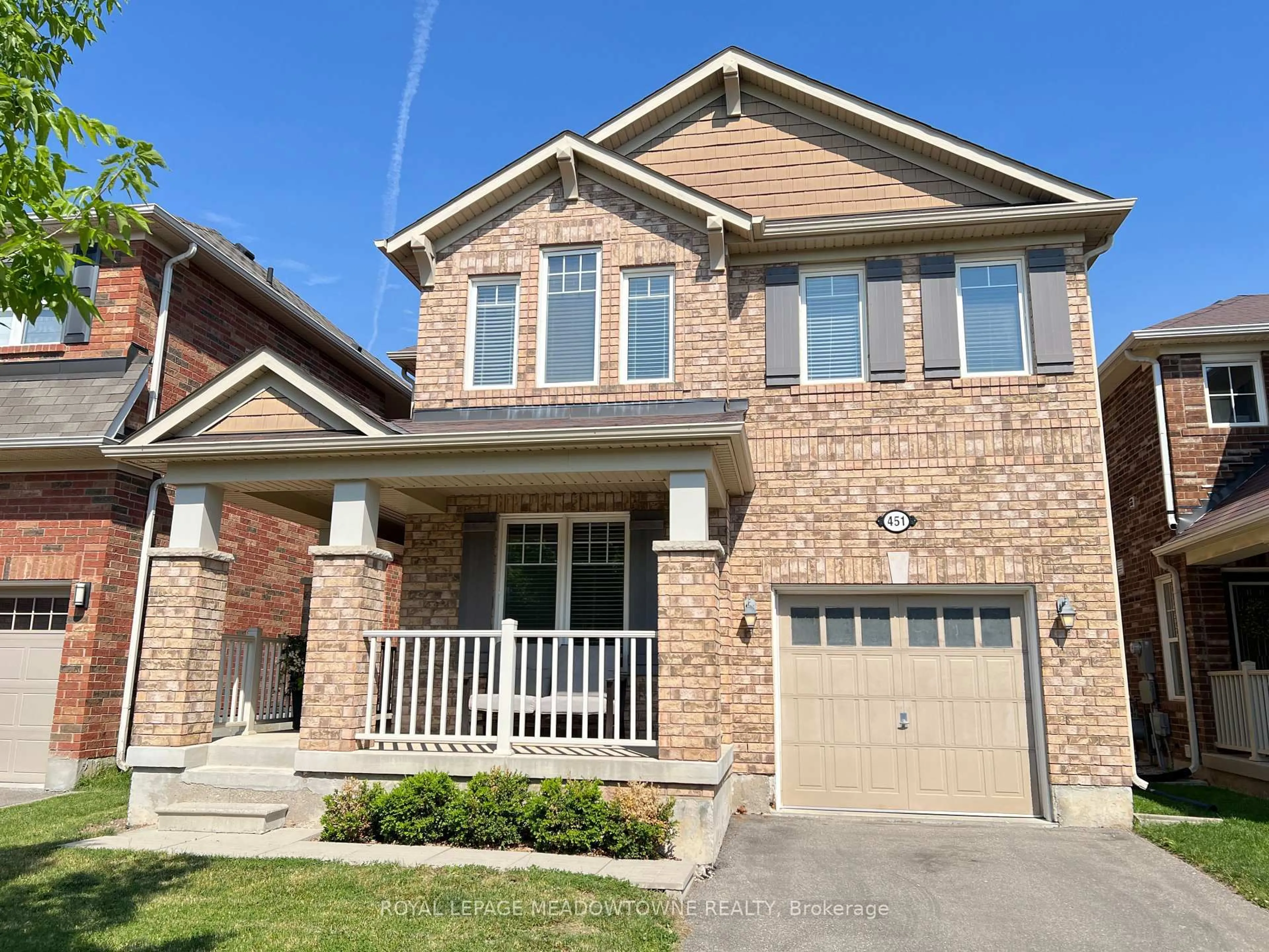 Home with brick exterior material, street for 451 Zuest Cres, Milton Ontario L9T 8E7