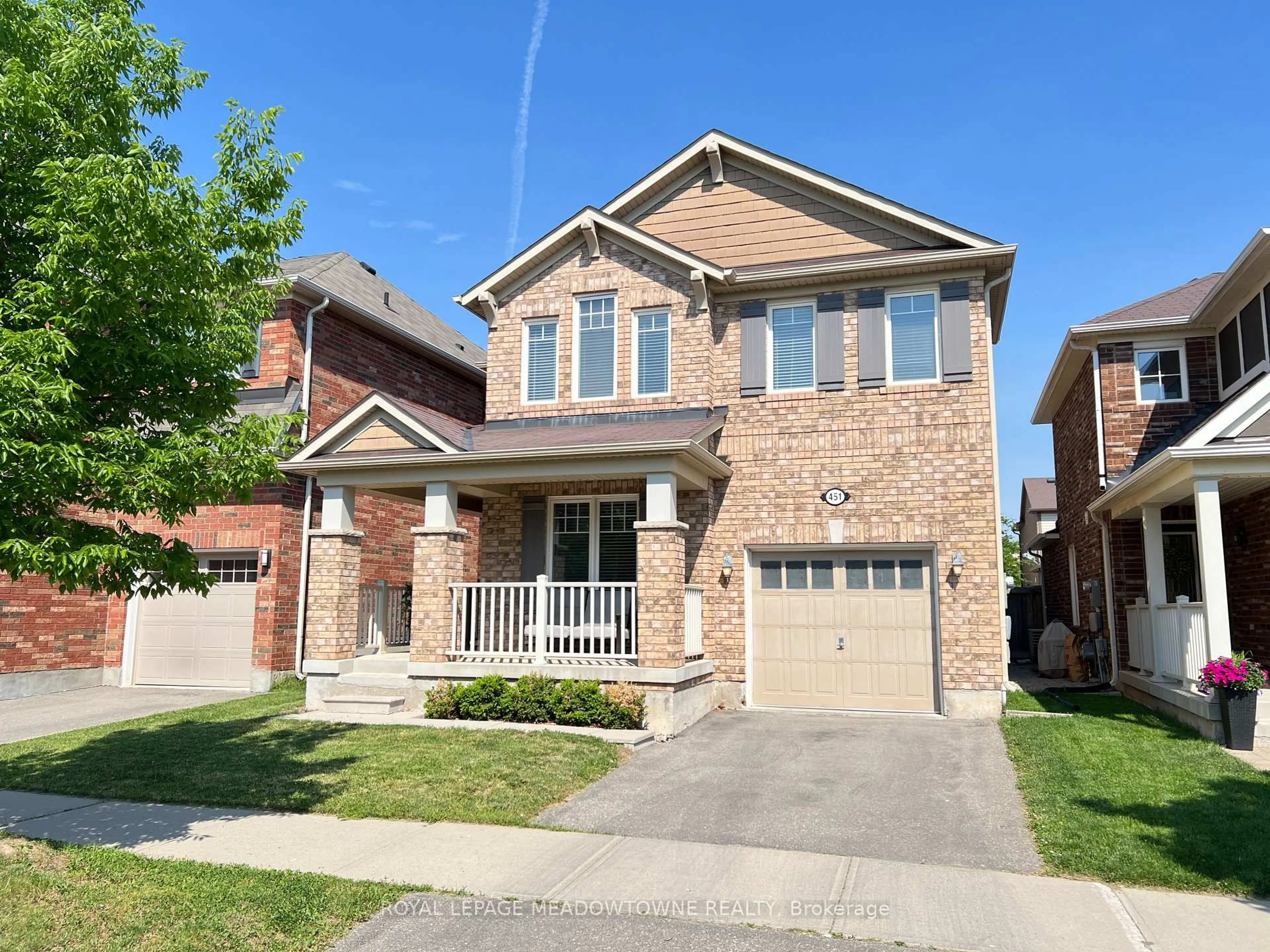 Home with brick exterior material, street for 451 Zuest Cres, Milton Ontario L9T 8E7