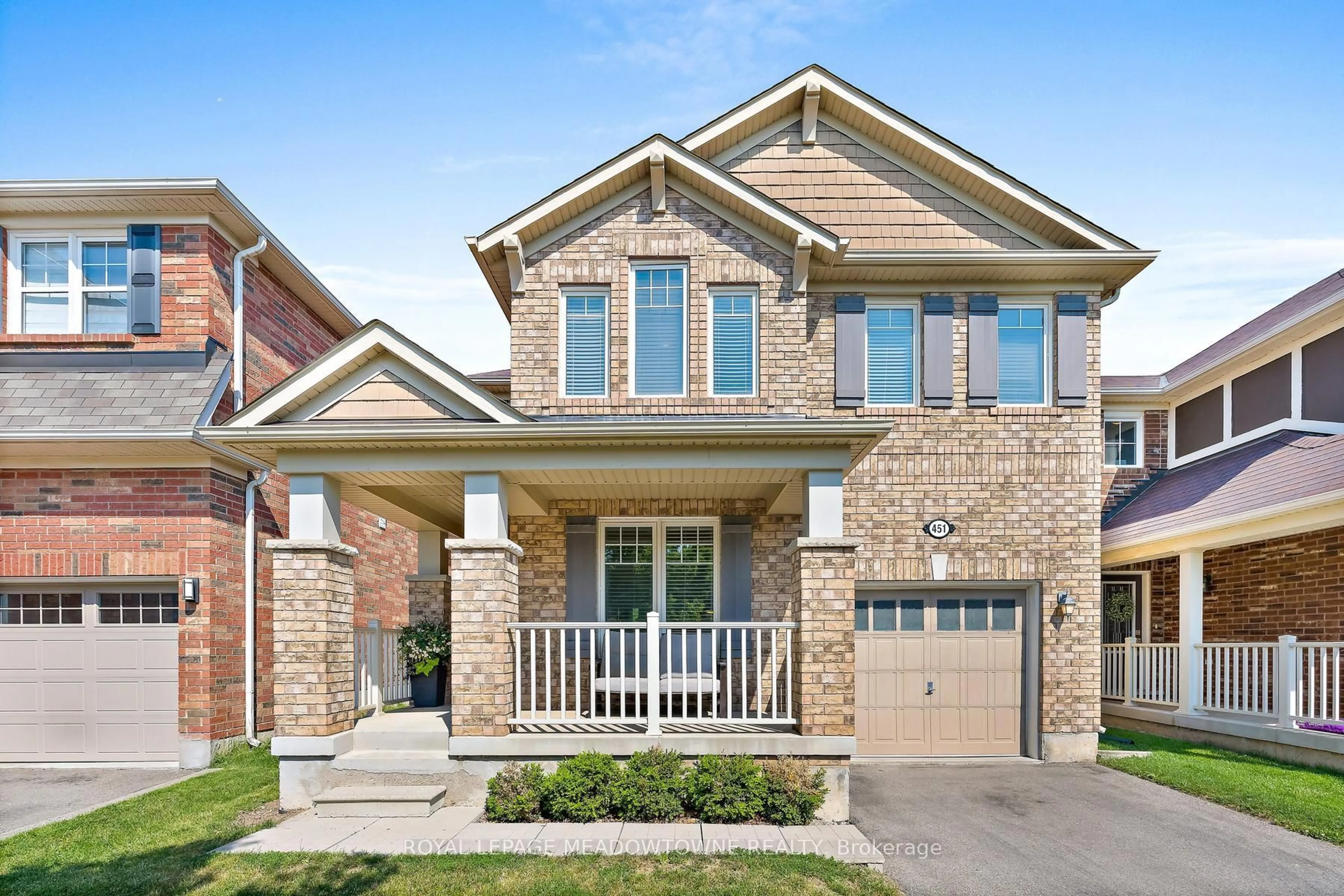 Home with brick exterior material, street for 451 Zuest Cres, Milton Ontario L9T 8E7