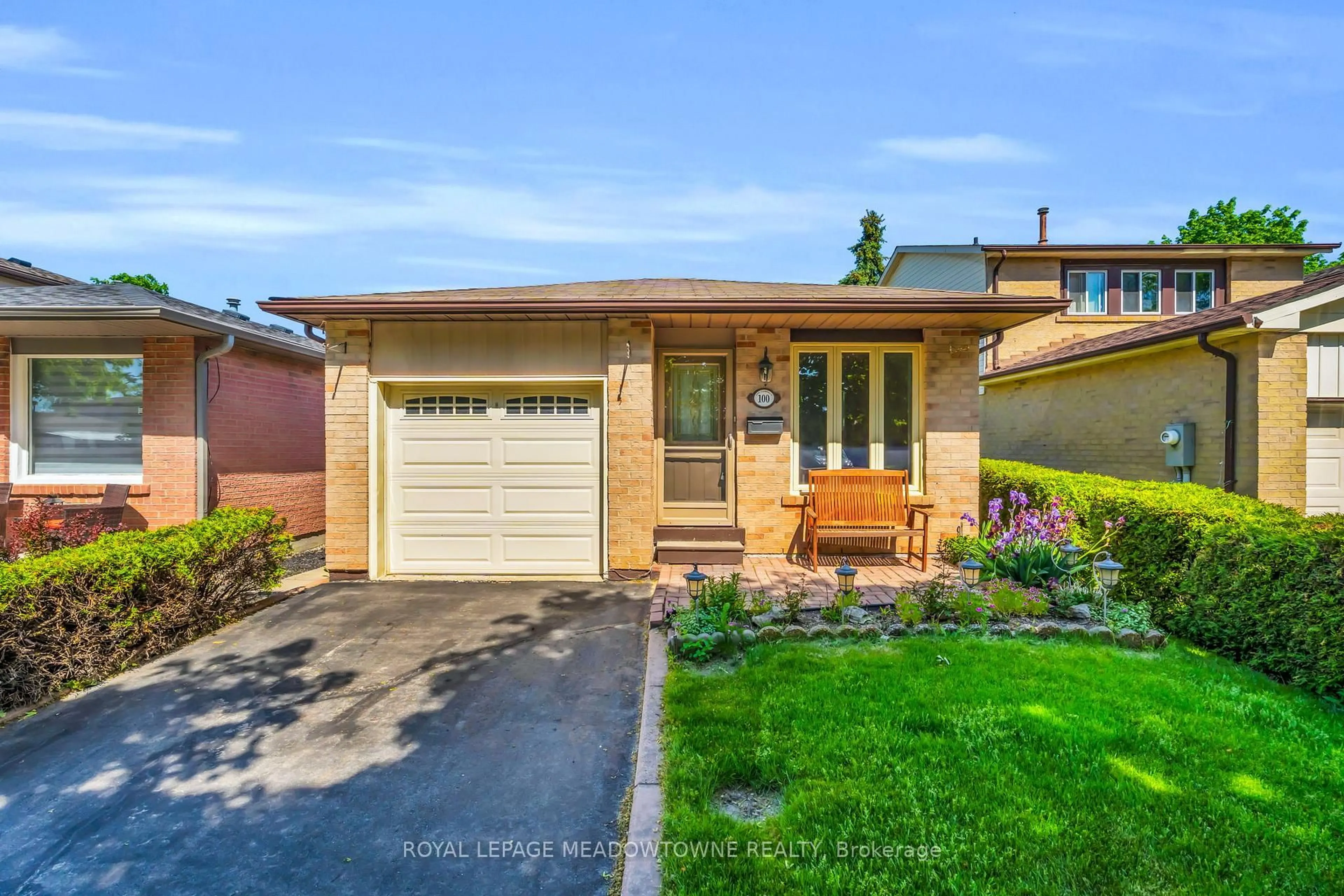 Home with brick exterior material, street for 100 Martindale Cres, Brampton Ontario L6X 2V1