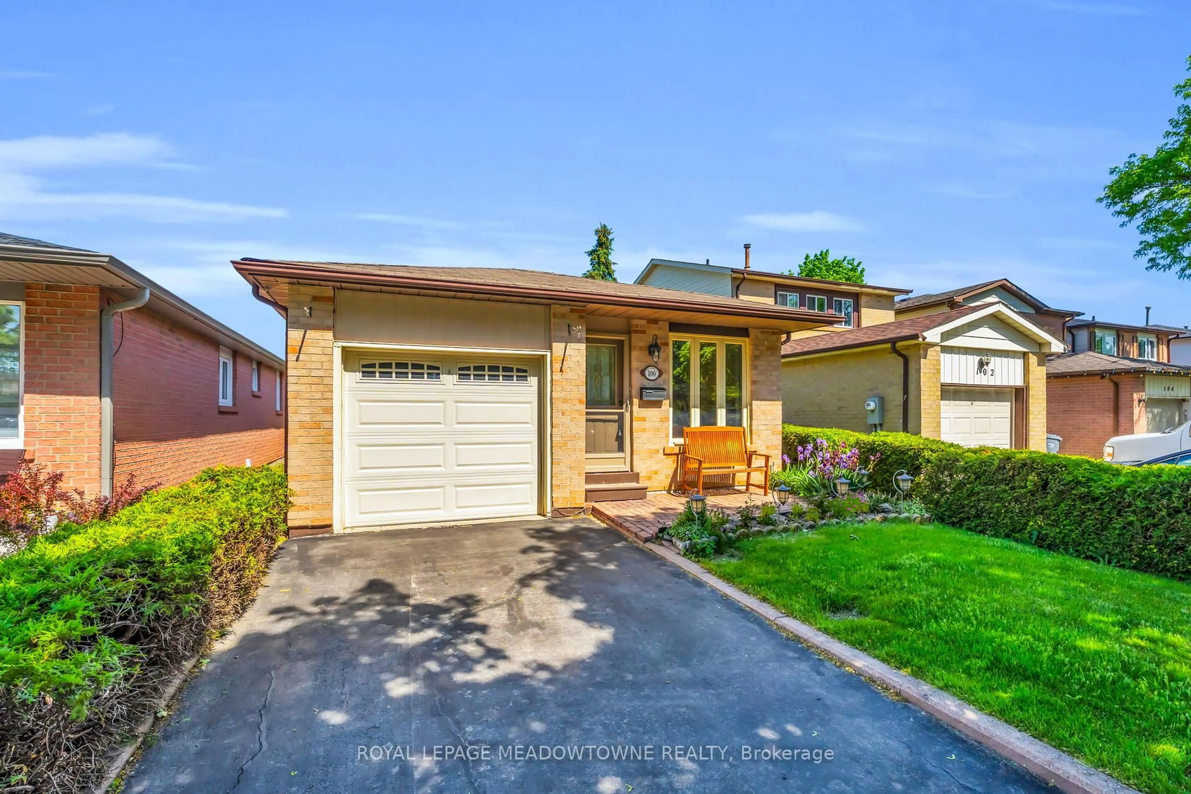 Home with brick exterior material, street for 100 Martindale Cres, Brampton Ontario L6X 2V1