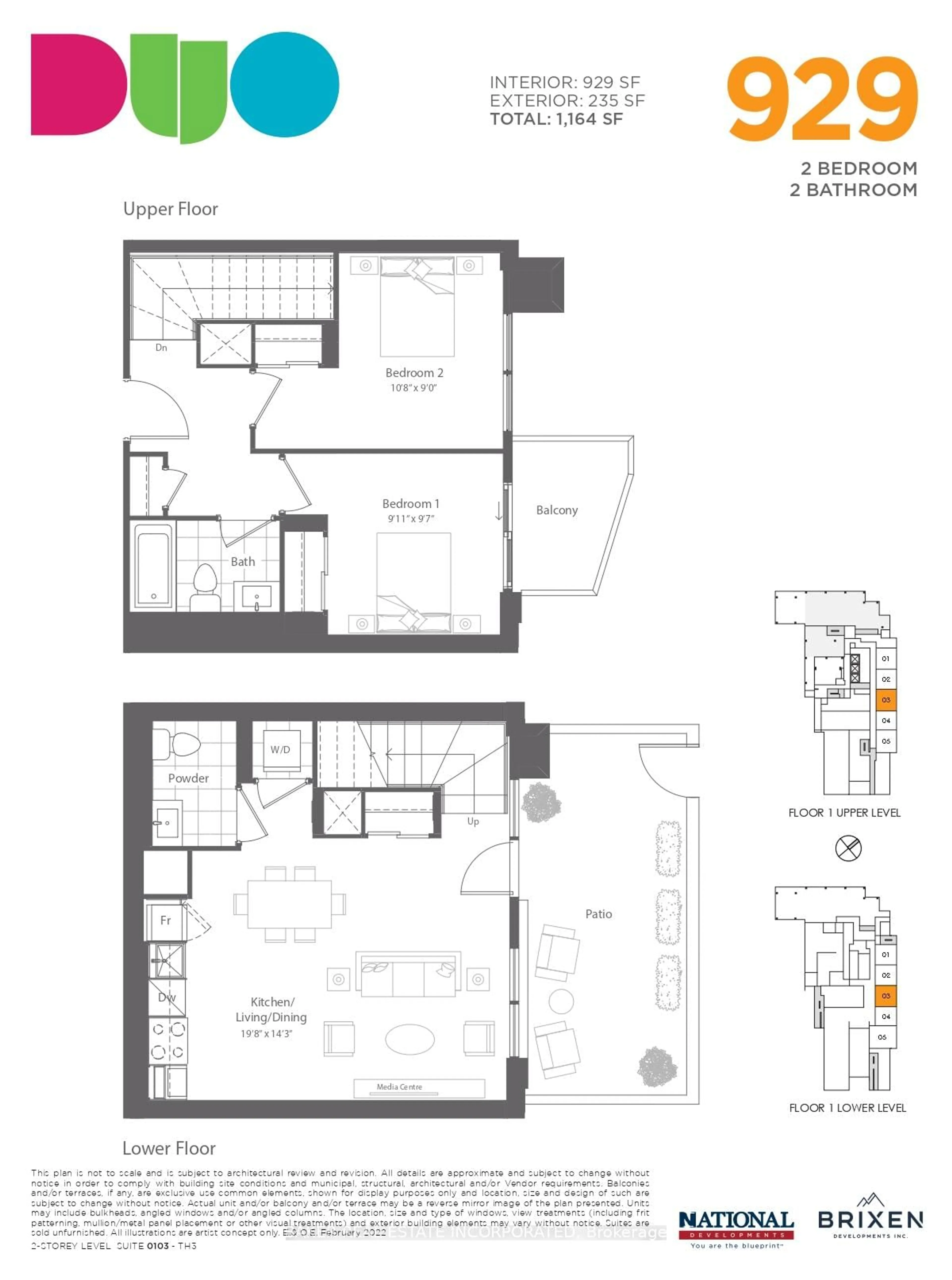 Floor plan for 260 Malta Ave #103, Brampton Ontario L6Y 6L7