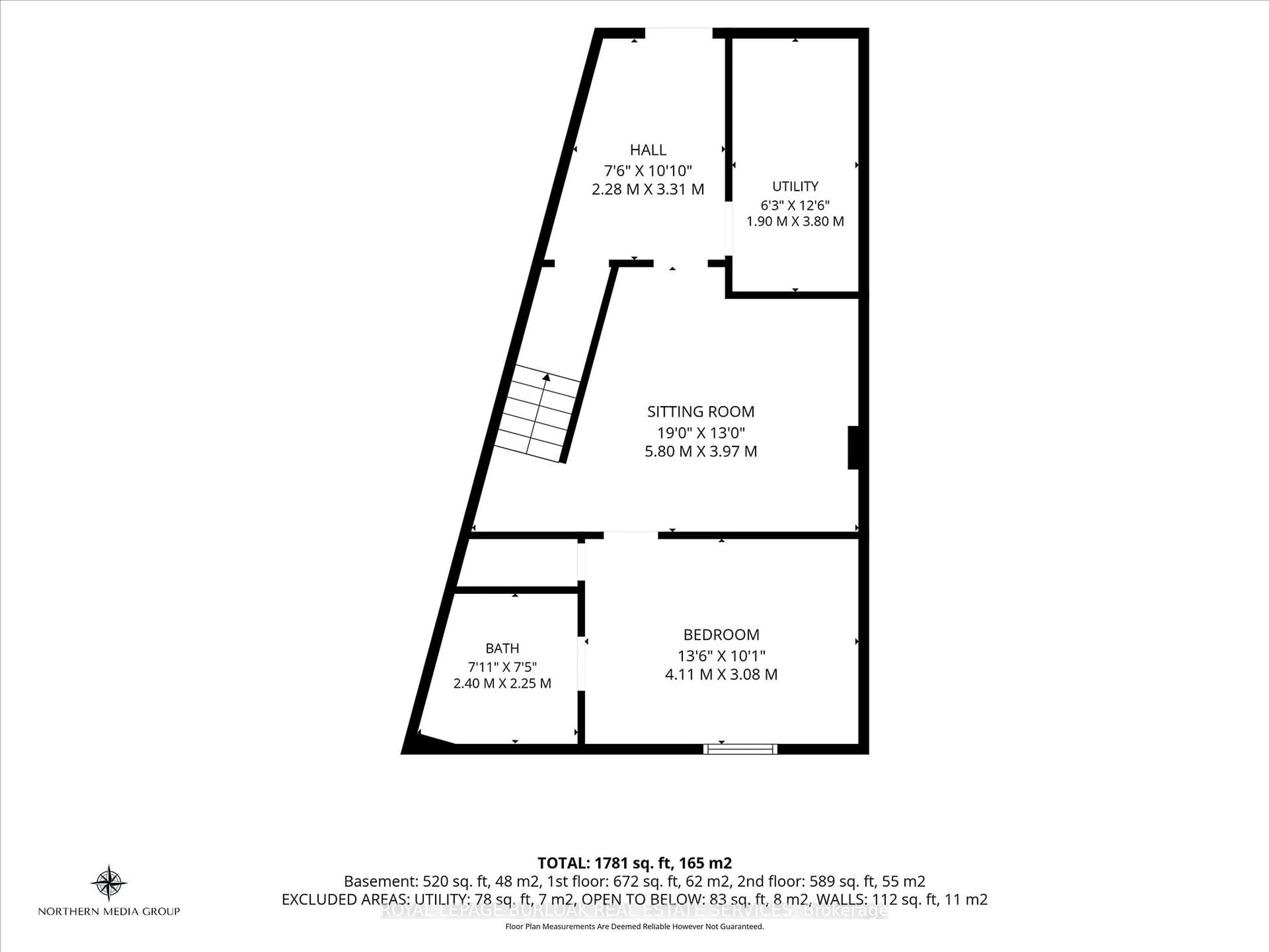 Floor plan for 2110 New St #6, Burlington Ontario L7R 1H8