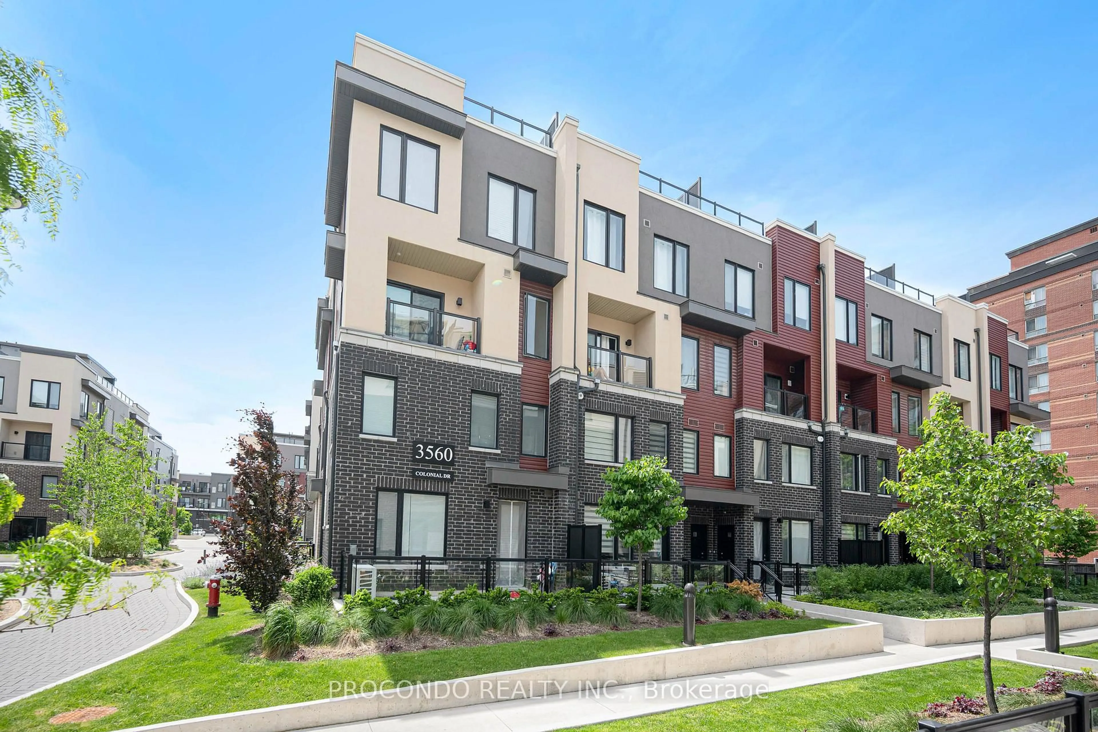 Home with brick exterior material, street for 3560 Colonial Dr #Unit 3, Mississauga Ontario L5L 5R9