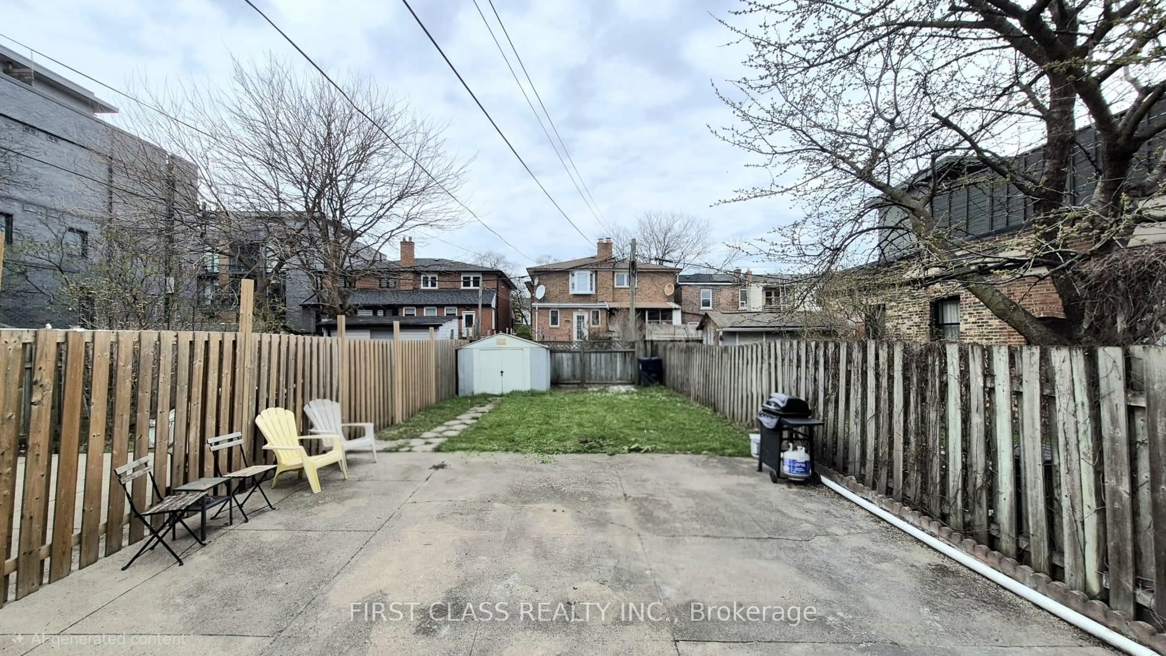 A pic from outside/outdoor area/front of a property/back of a property/a pic from drone, street for 356 Wallace Ave, Toronto Ontario M6P 3P2