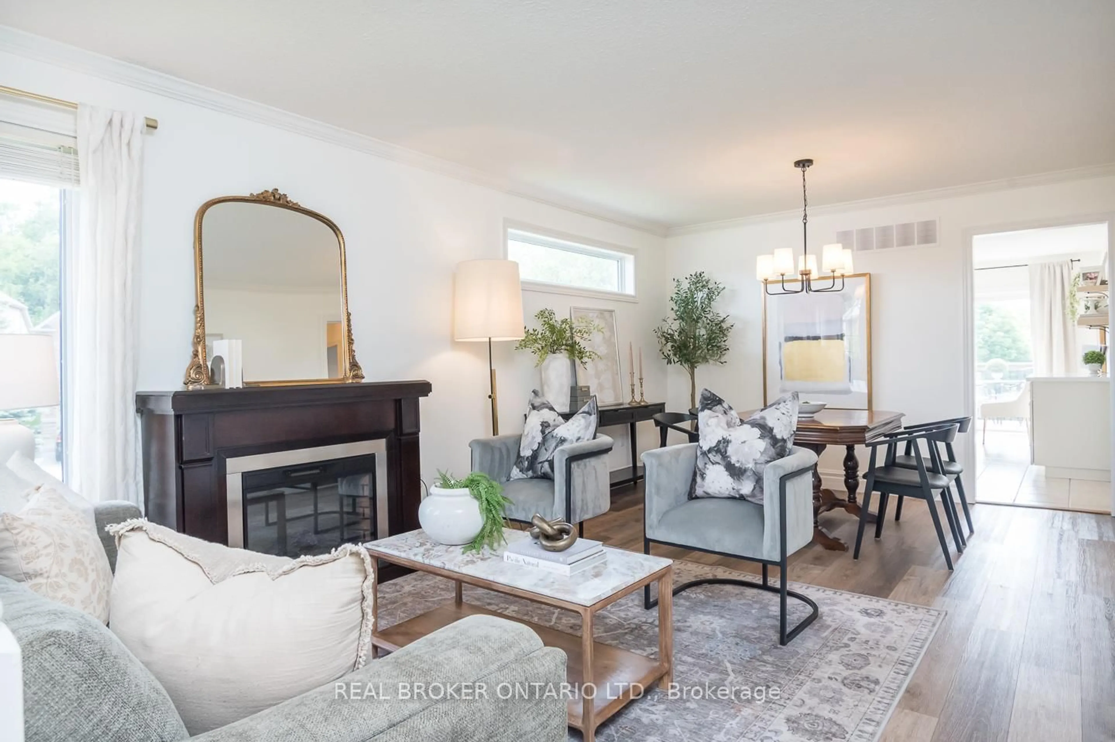 Living room with furniture, unknown for 12 Kingsley Rd, Halton Hills Ontario L7J 2Z5
