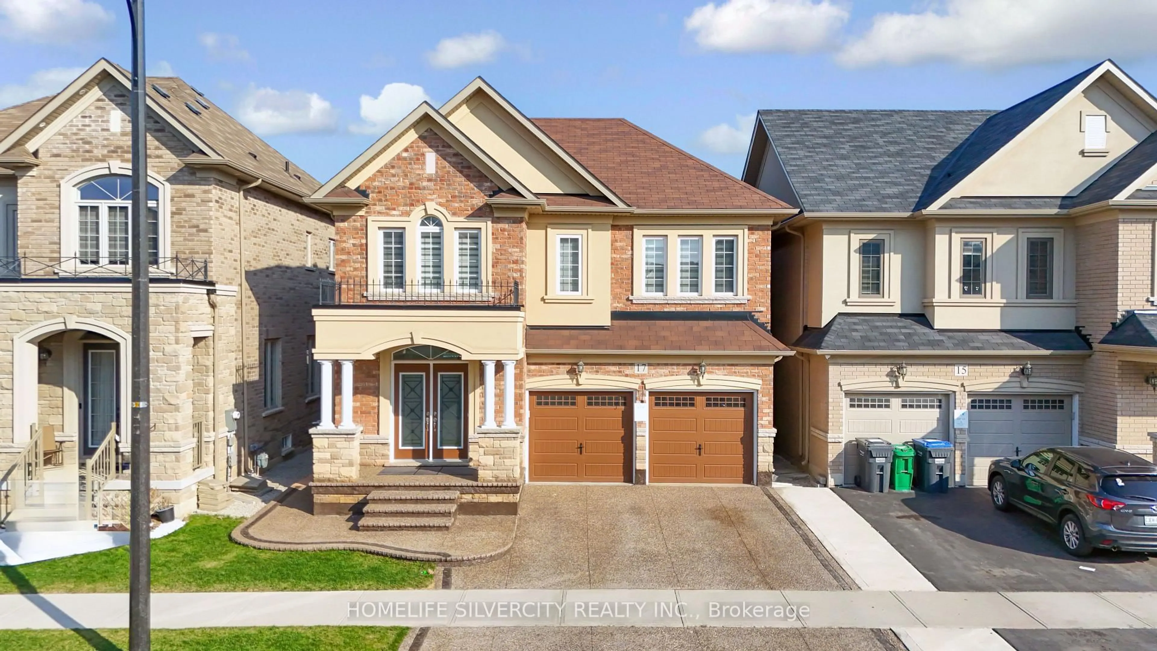 Home with brick exterior material, street for 17 Henry Moody Dr, Brampton Ontario L7A 5A8