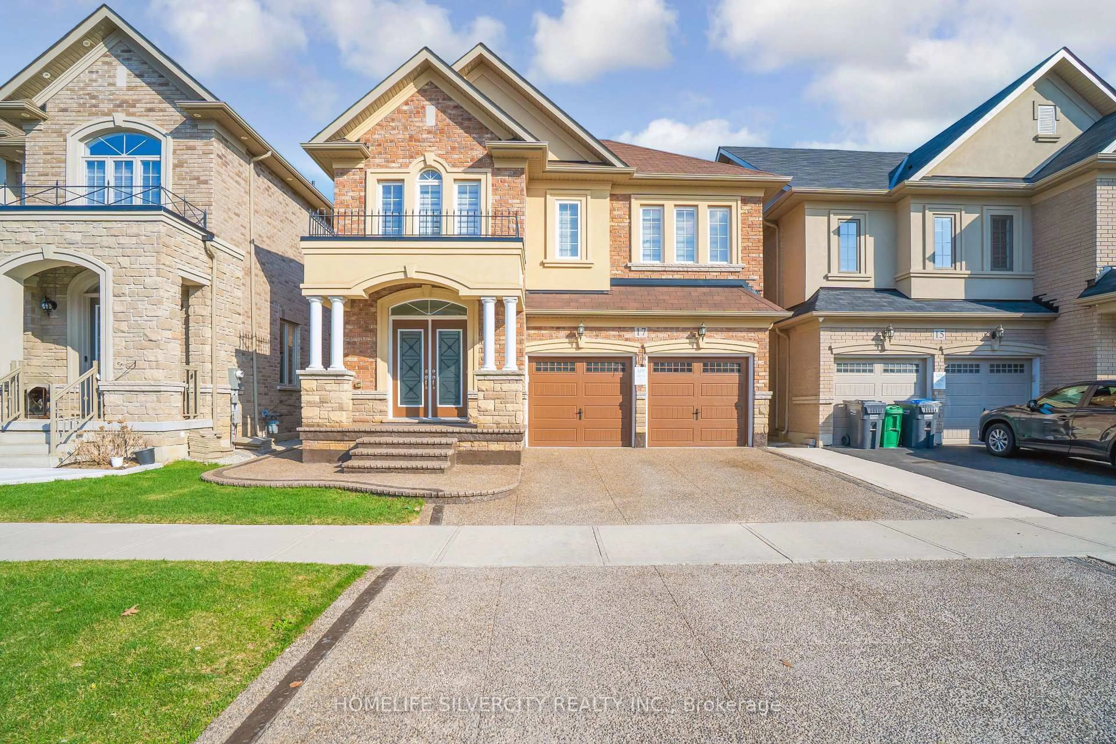 Home with brick exterior material, street for 17 Henry Moody Dr, Brampton Ontario L7A 5A8