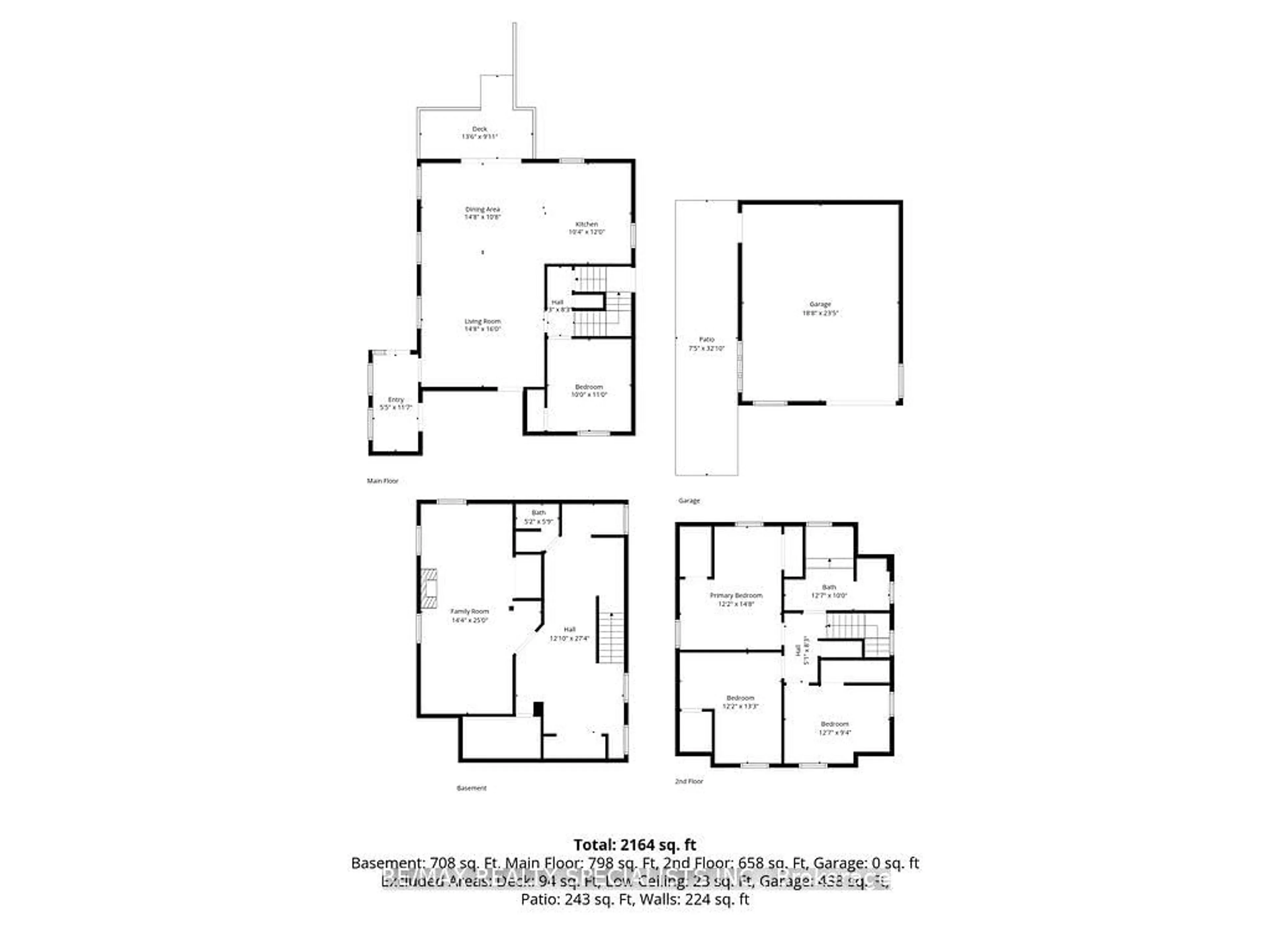 Floor plan for 123 Mill St, Brampton Ontario L6Y 1T4