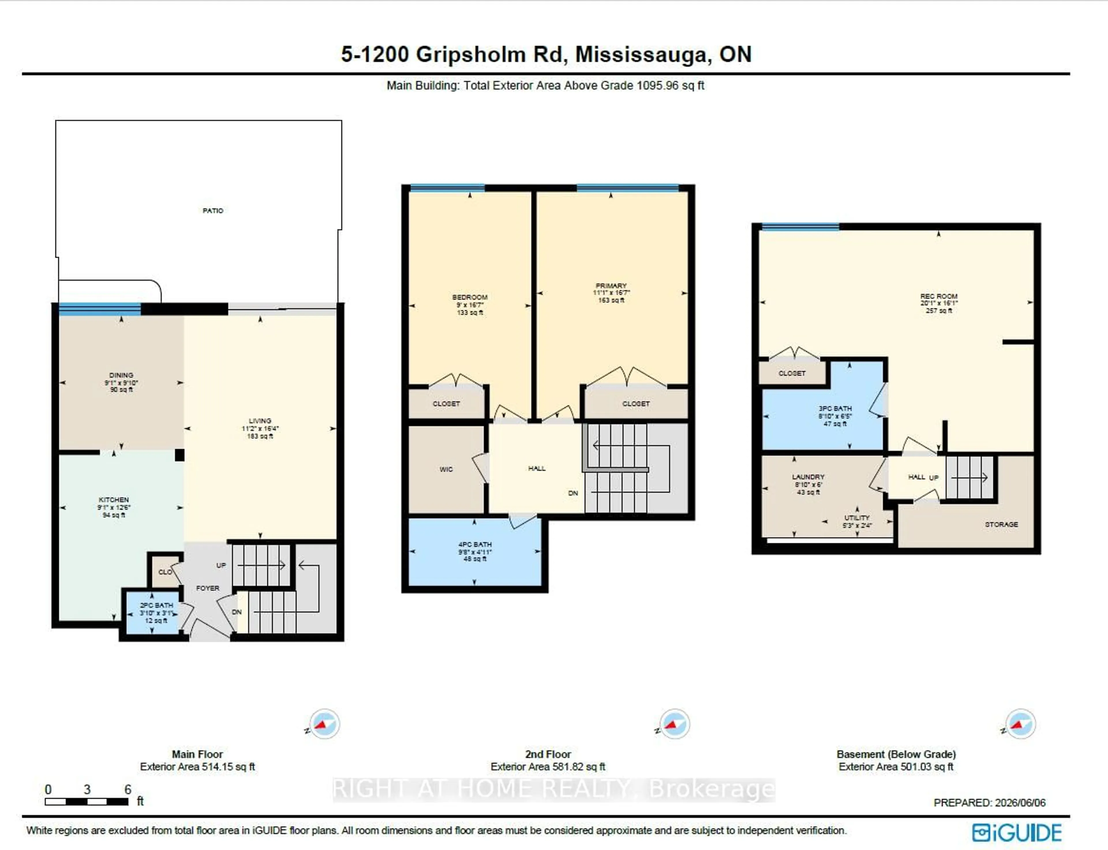 Floor plan for 1200 Gripsholm Rd ##5, Mississauga Ontario L4Y 2G9