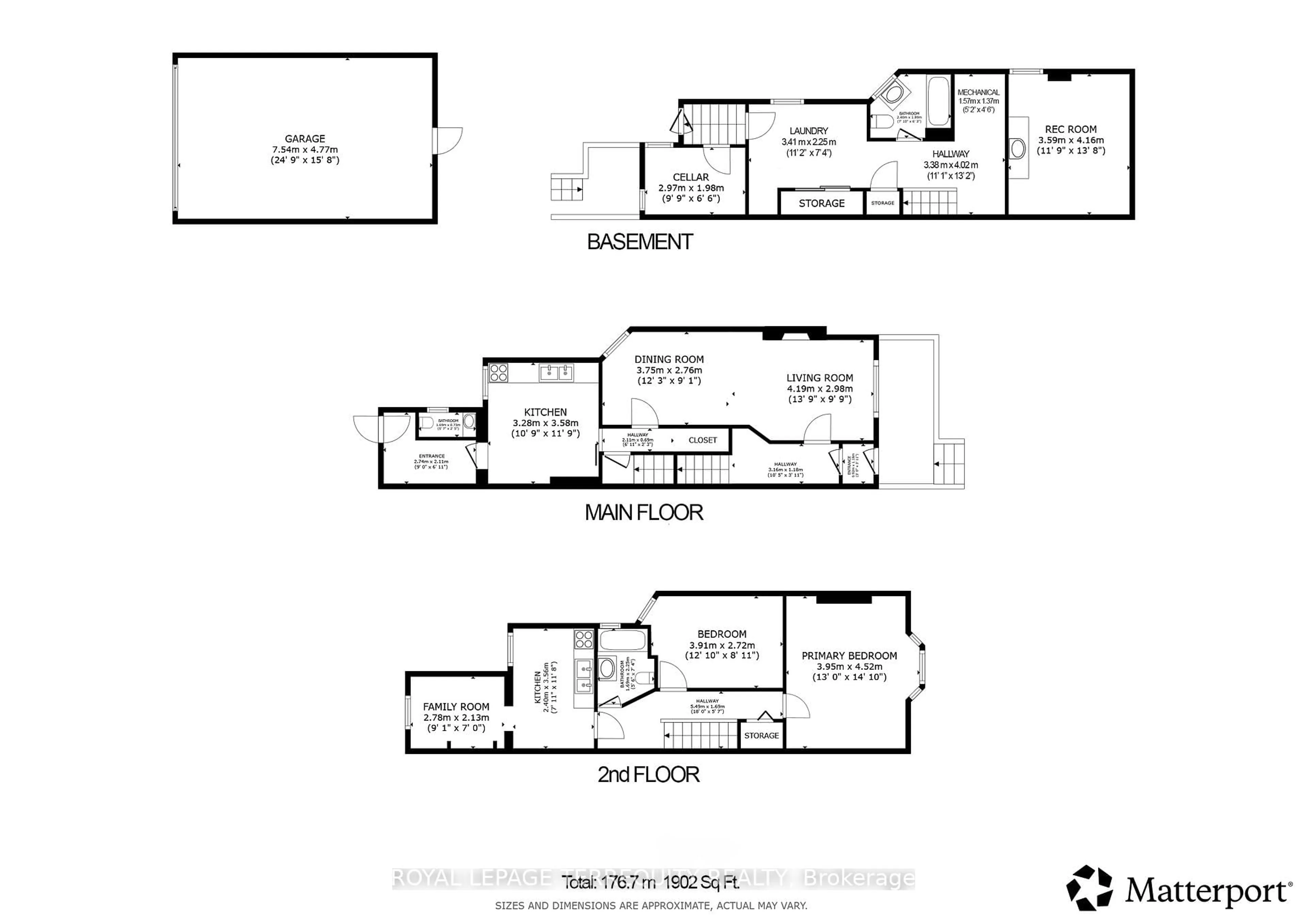 Floor plan for 54 St Clair Gdns, Toronto Ontario M6E 3V4