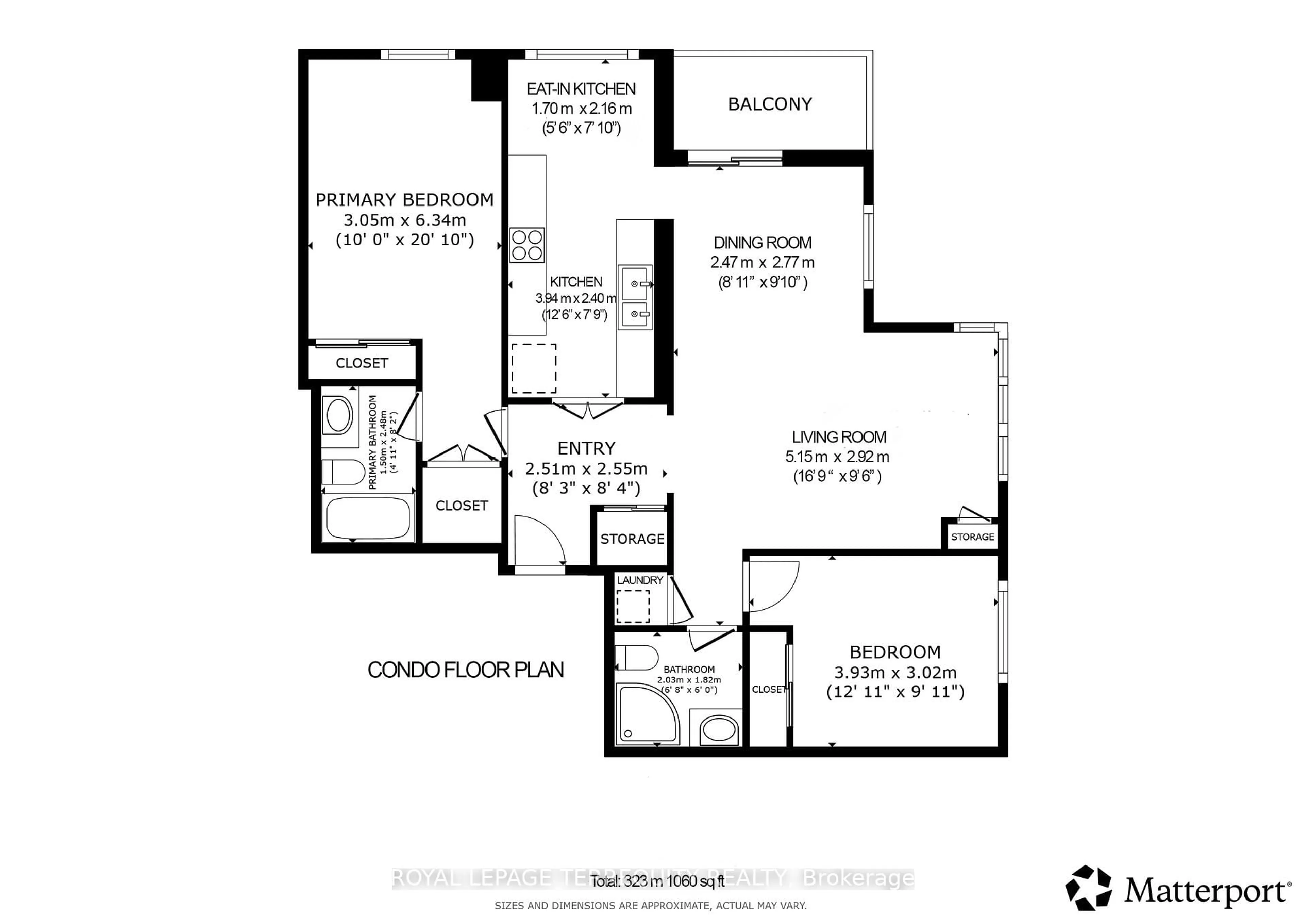 Floor plan for 35 Viking Lane #2040, Toronto Ontario M9B 0A2