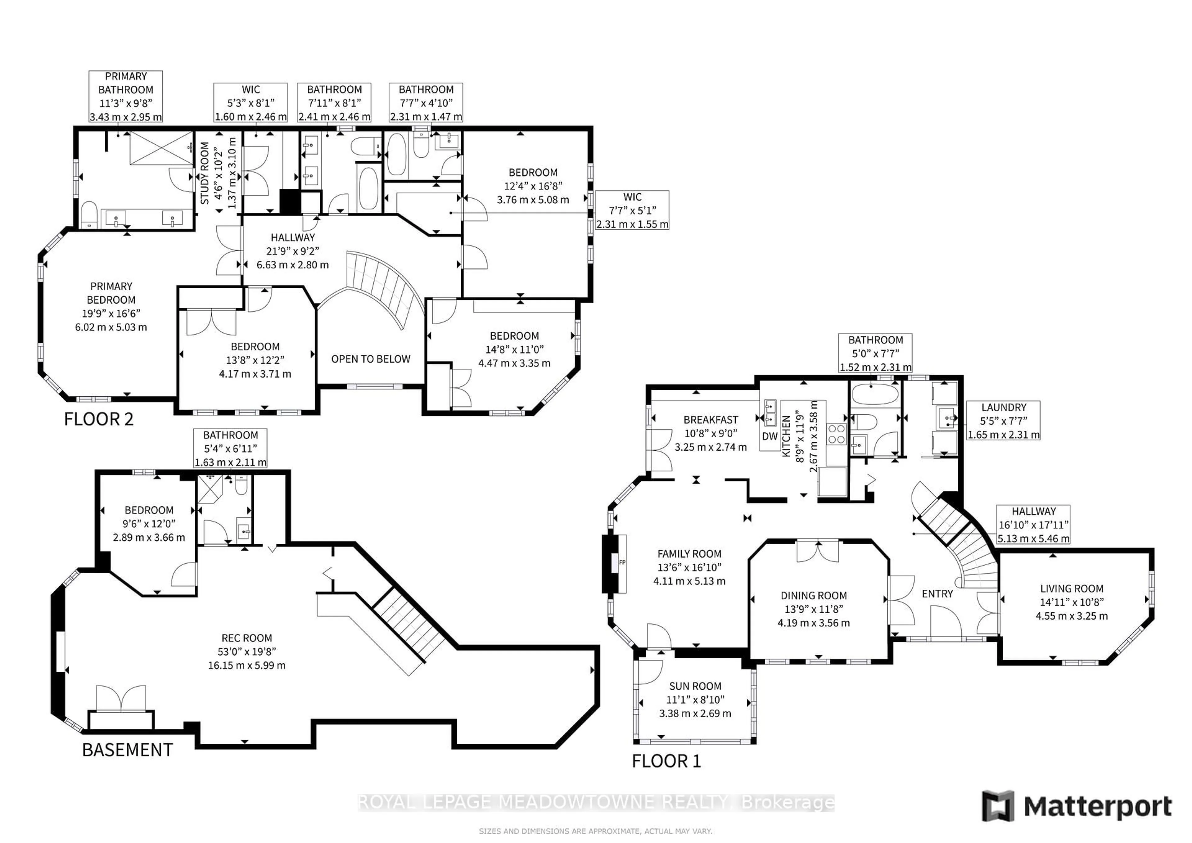 Floor plan for 6012 Maple Gate Circ, Mississauga Ontario L5N 7A7