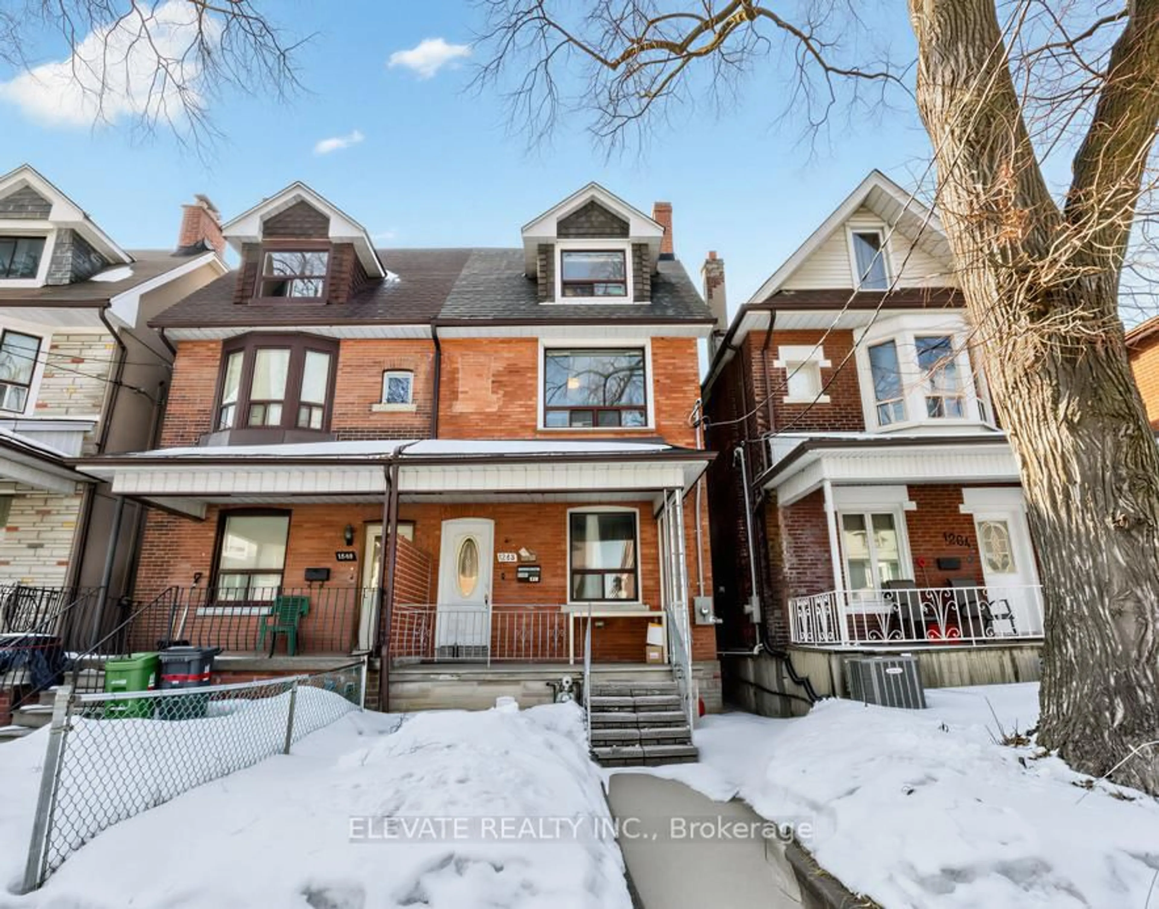 Home with brick exterior material, street for 1262 Lansdowne Ave, Toronto Ontario M6H 3Z8