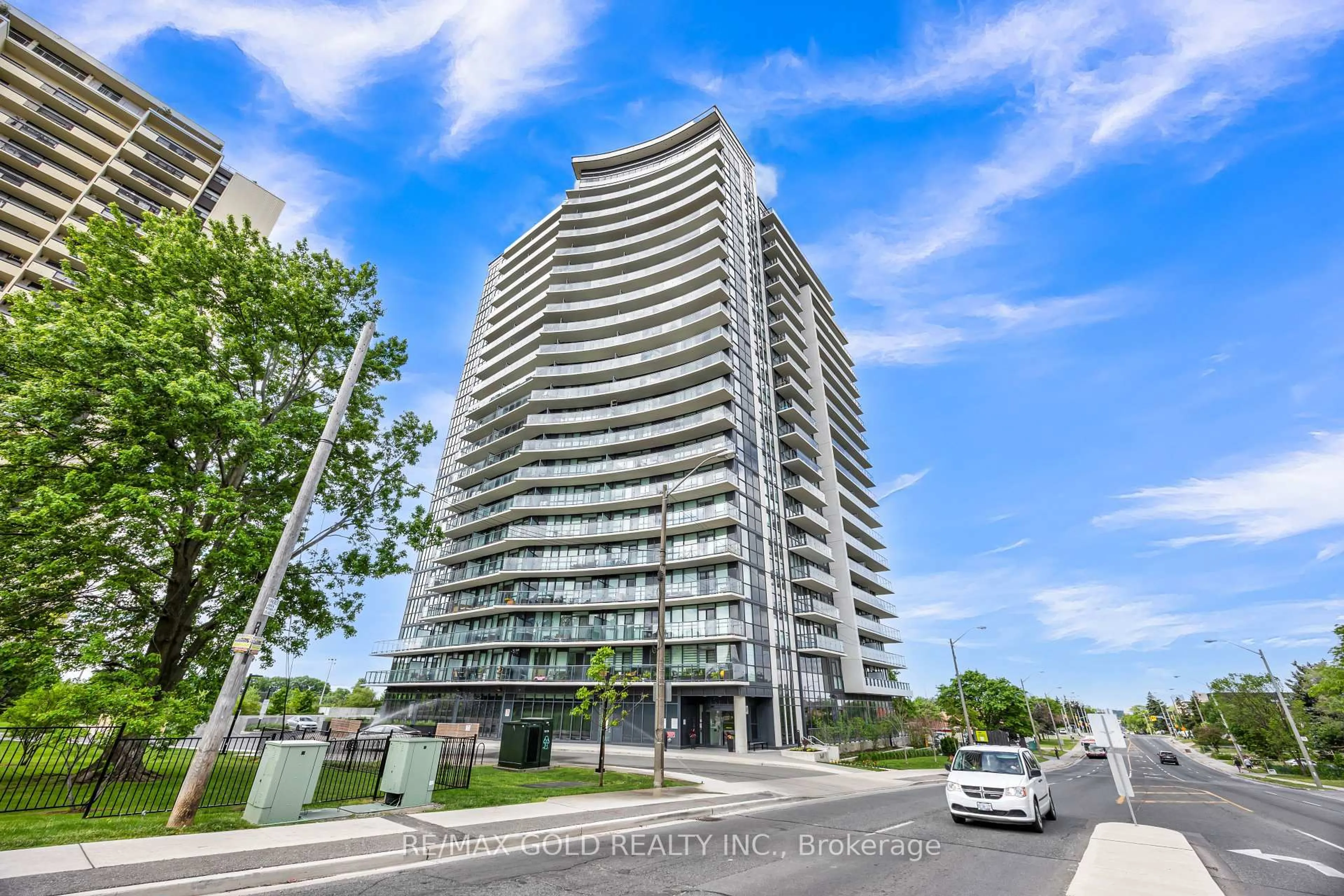 A pic from outside/outdoor area/front of a property/back of a property/a pic from drone, unknown for 1461 Lawrence Ave #1305, Toronto Ontario M6L 0A6