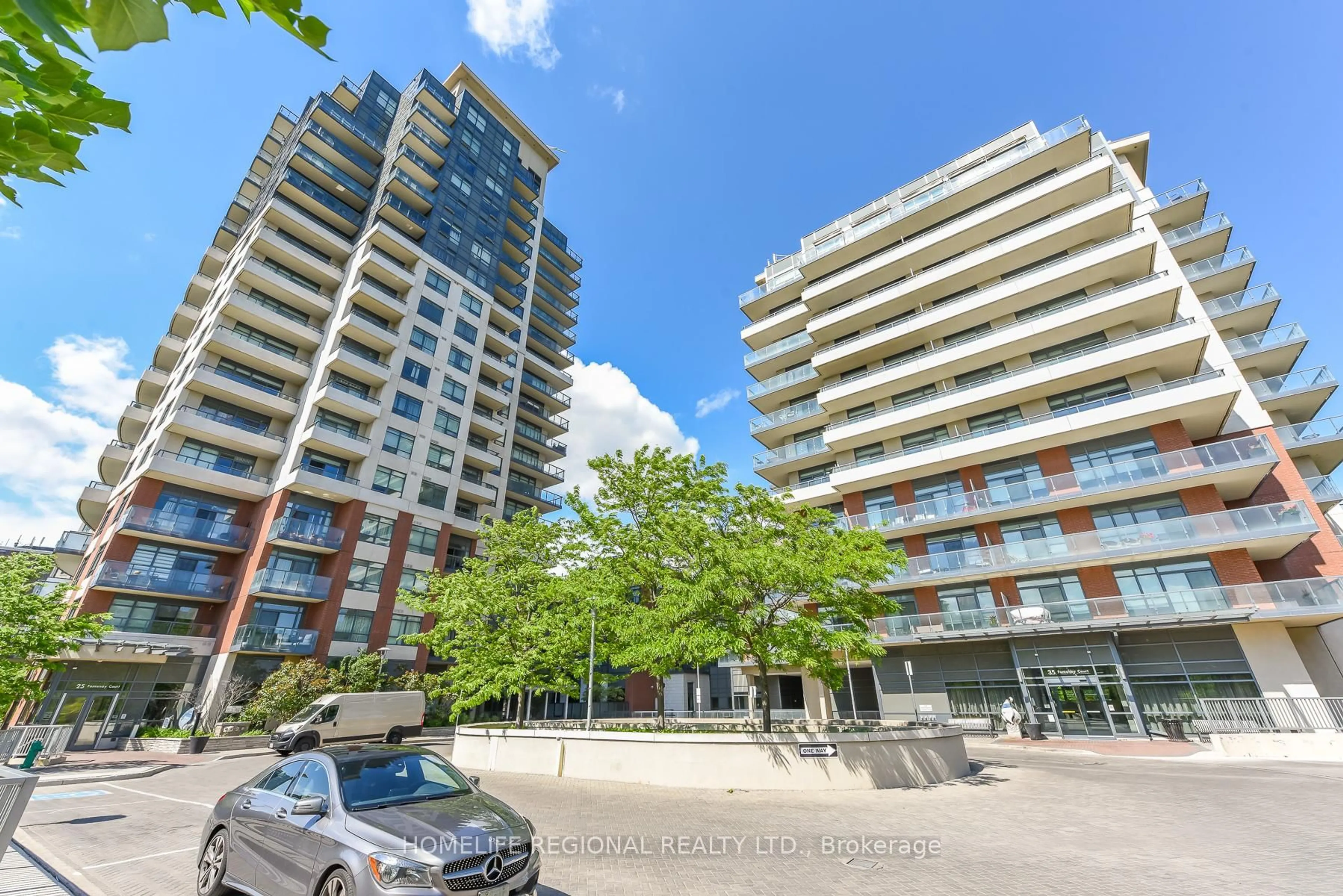 A pic from outside/outdoor area/front of a property/back of a property/a pic from drone, unknown for 25 Fontenay Crt #1306, Toronto Ontario M9A 0C4