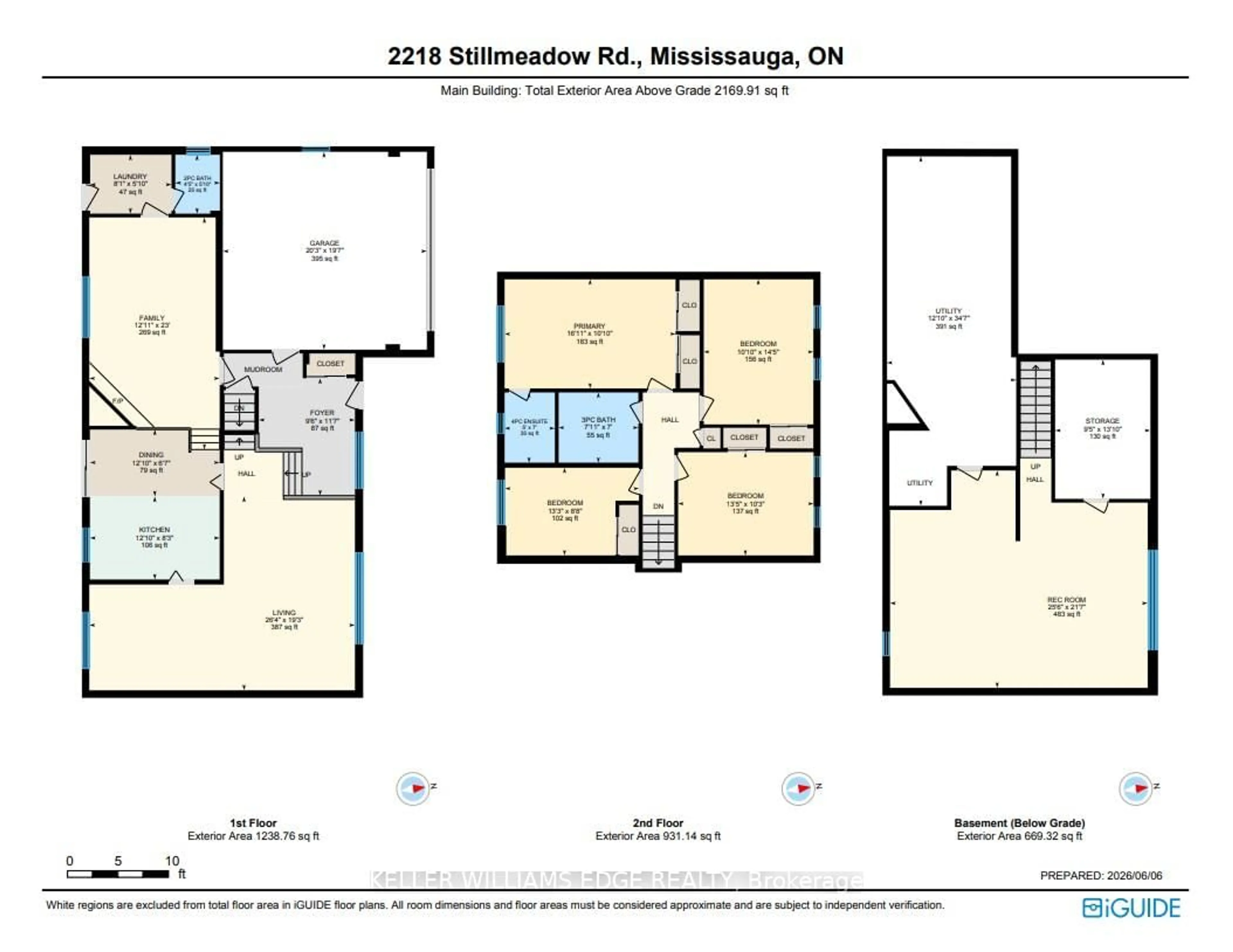 Floor plan for 2218 Stillmeadow Rd, Mississauga Ontario L5B 1X4