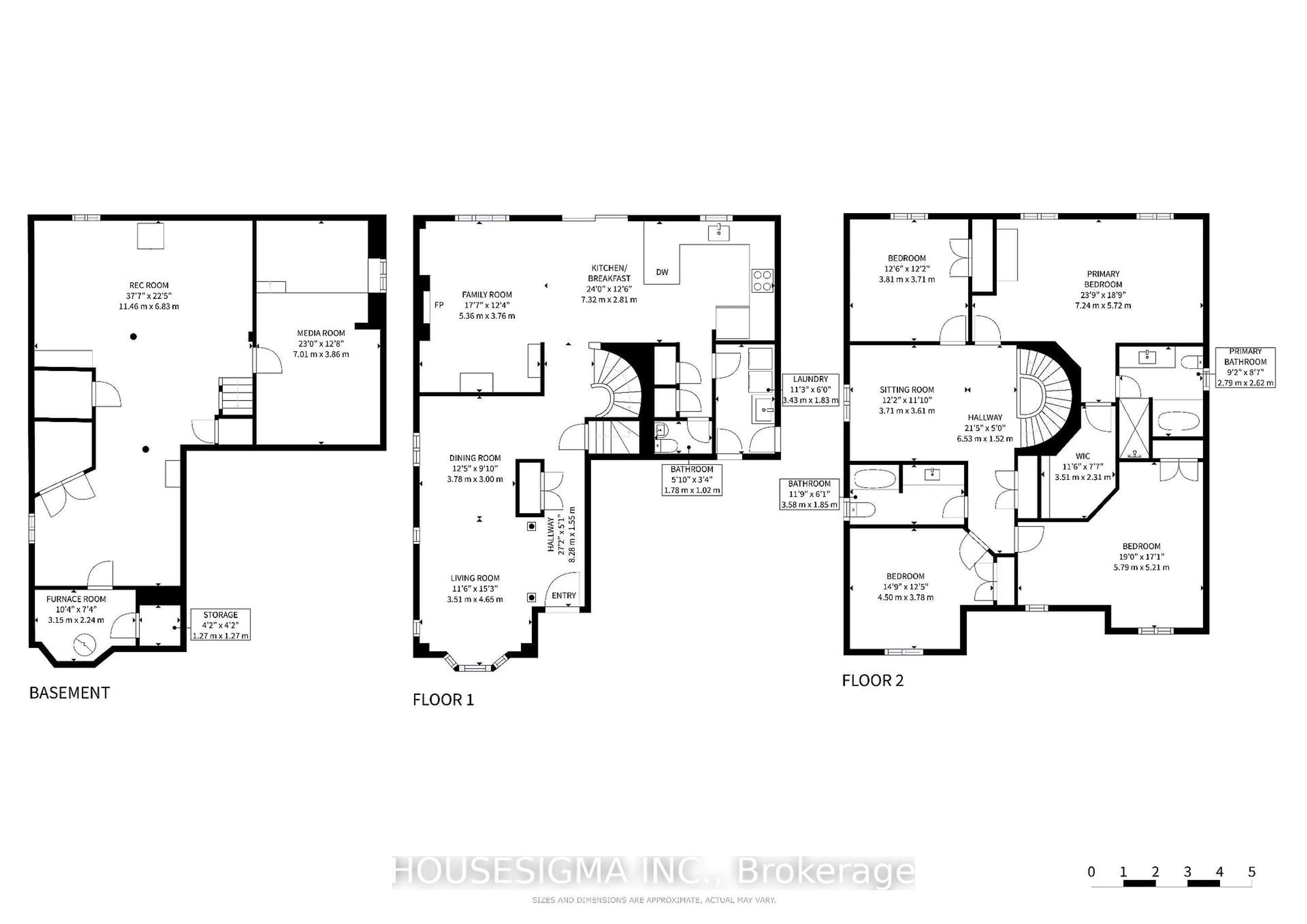 Floor plan for 32 Willoughby Way, Halton Hills Ontario L7G 6C4