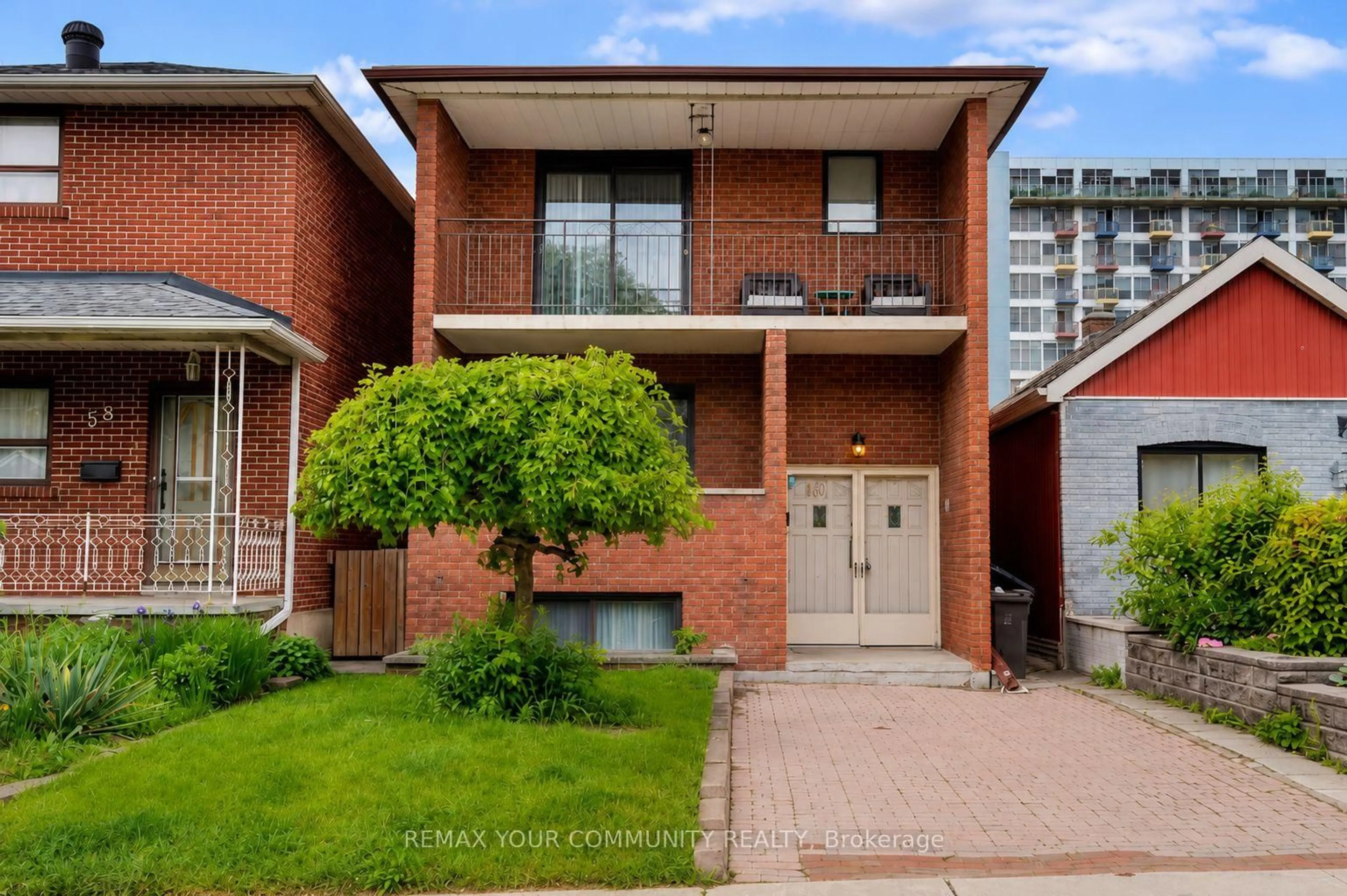 Home with brick exterior material, street for 60 Regent St, Toronto Ontario M6N 3N9