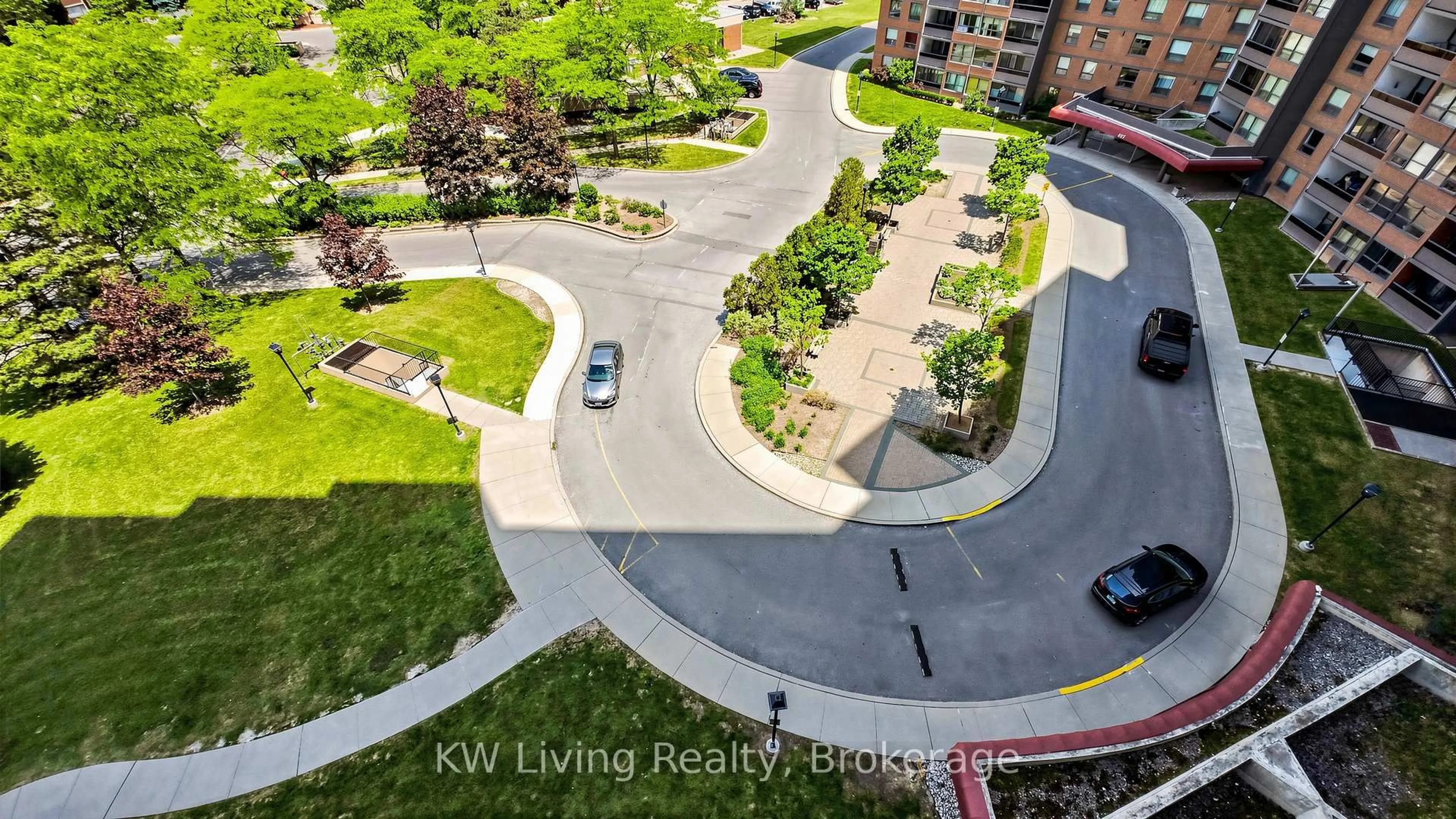 A pic from outside/outdoor area/front of a property/back of a property/a pic from drone, city buildings view from balcony for 625 The West Mall #804, Toronto Ontario M9C 4W9