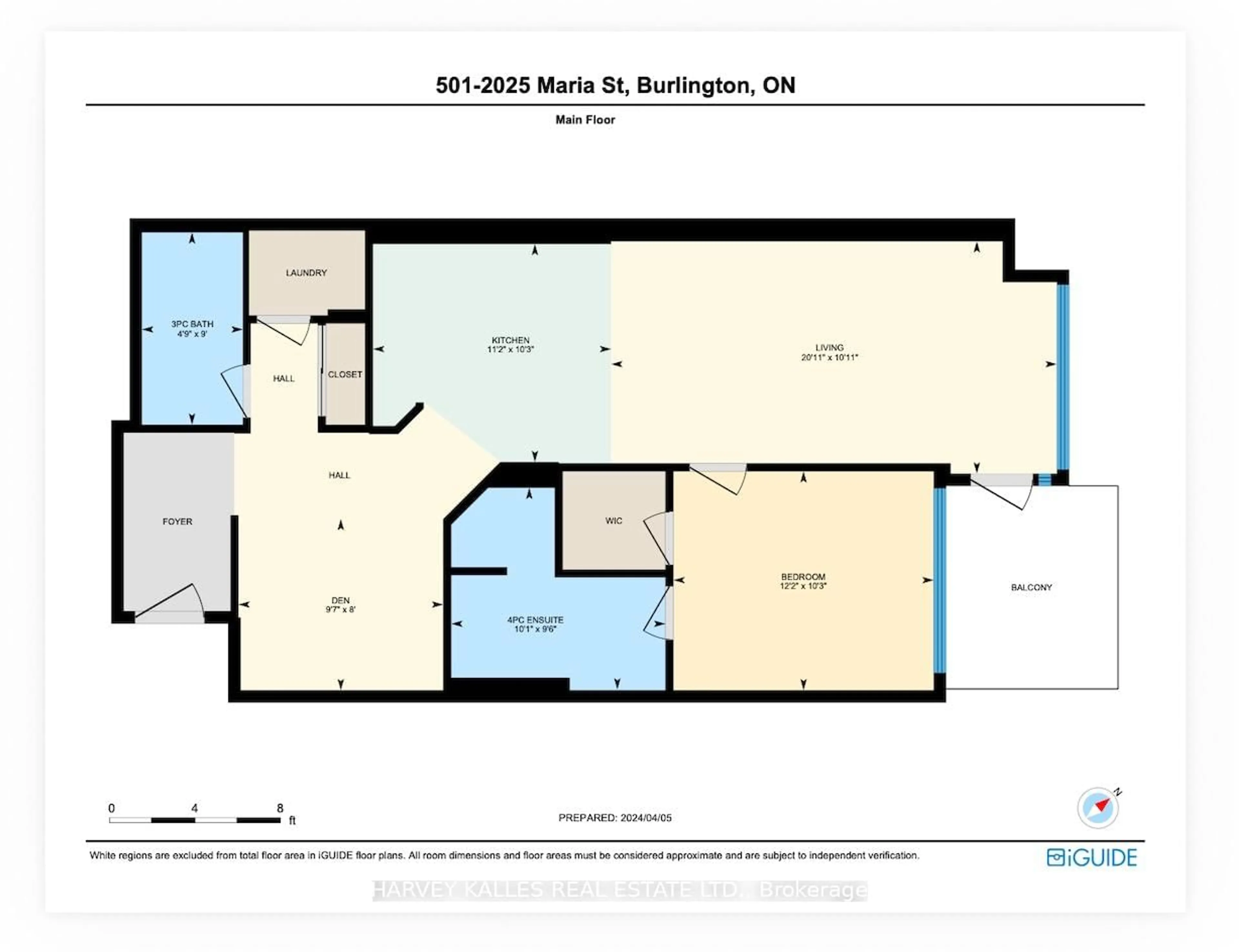 Floor plan for 2025 Maria St #501, Burlington Ontario L7R 0E9