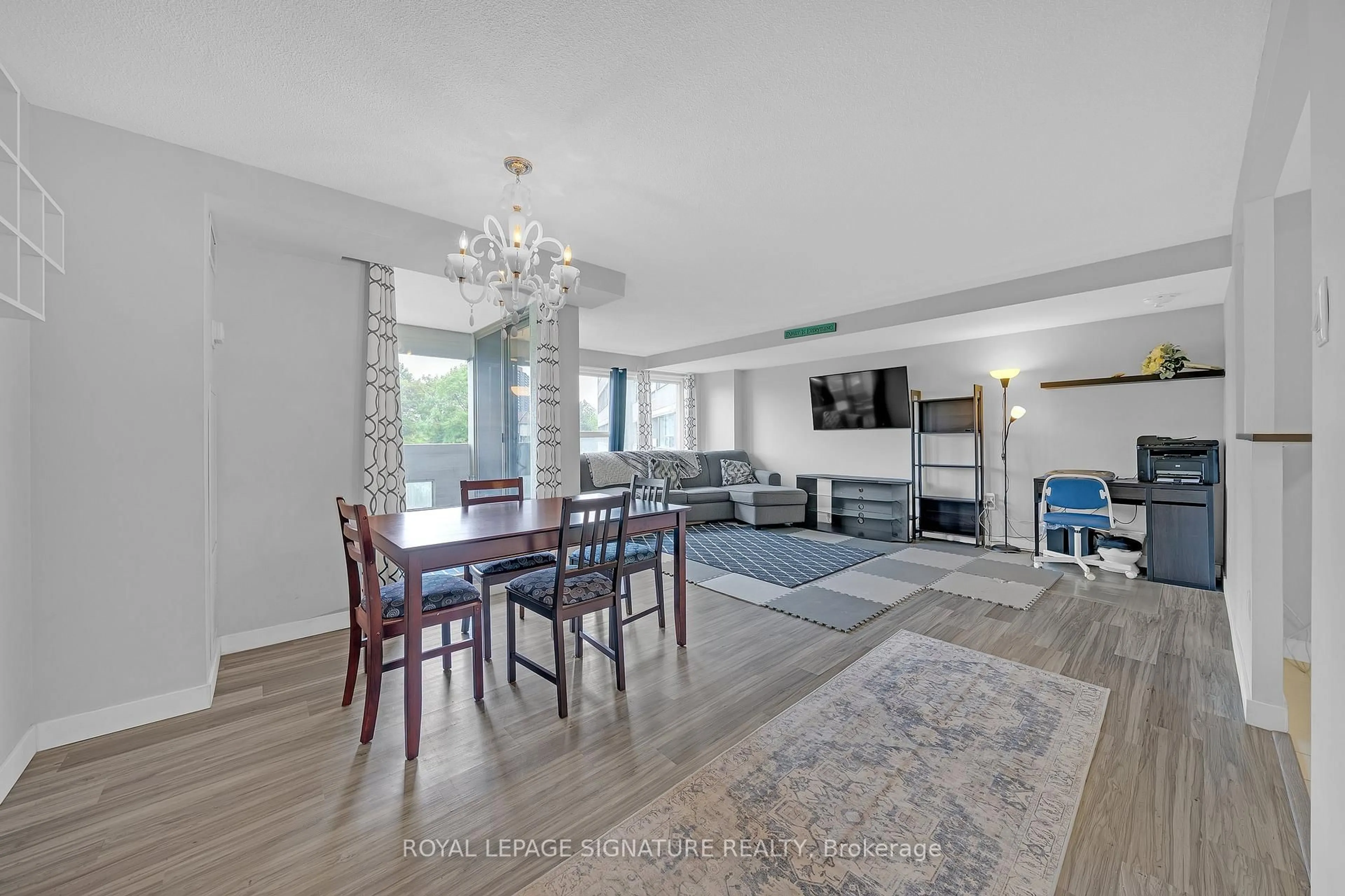 Living room with furniture, unknown for 475 The West Mall #212, Toronto Ontario M9C 4Z3
